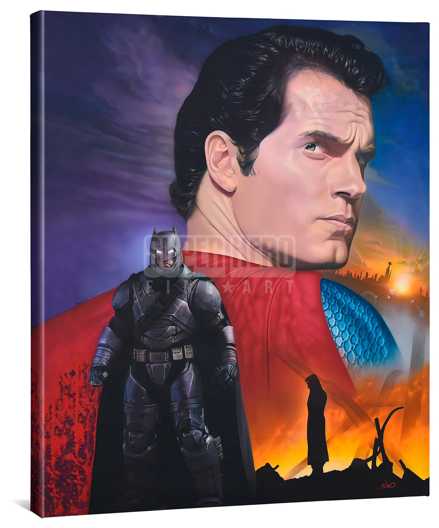 Batman vs. Superman - Do You Bleed - 24" x 30" Gallery Wrapped Canvas