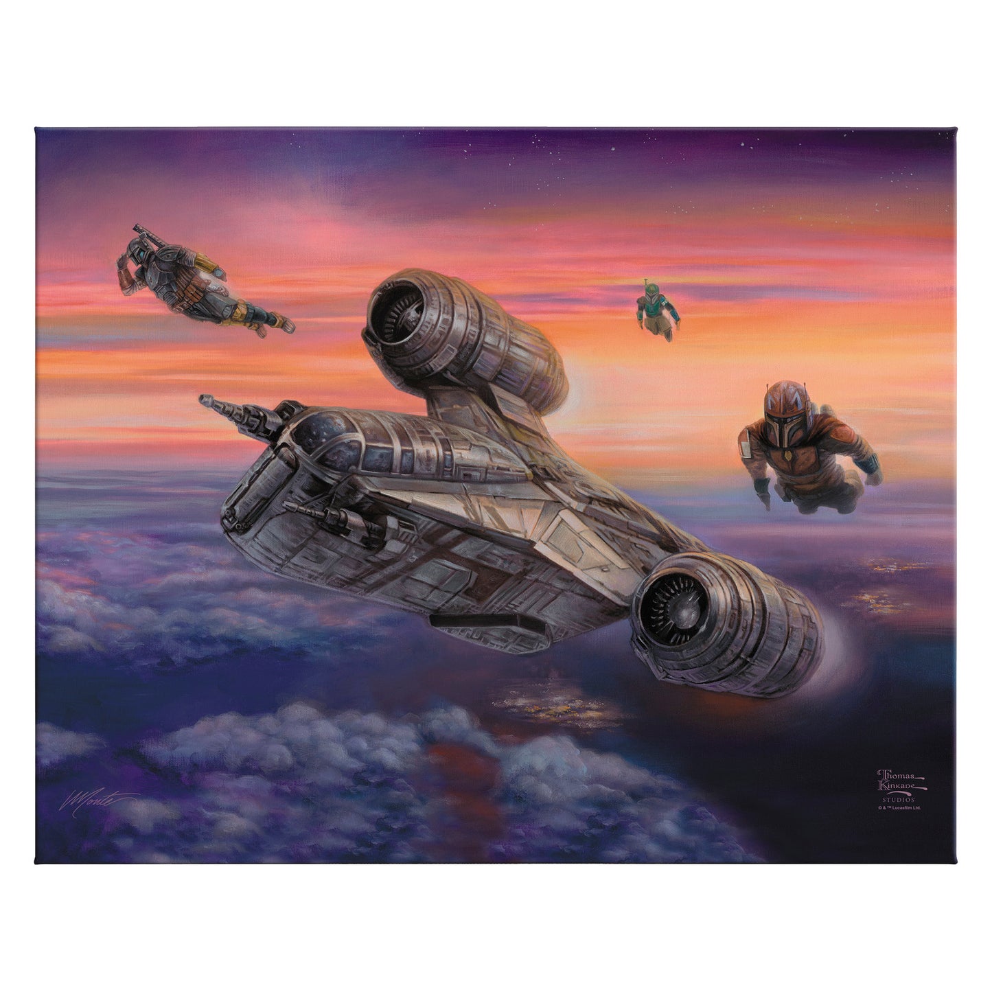 The Mandalorian™ - The Escort - 24" x 30" Gallery Wrapped Canvas