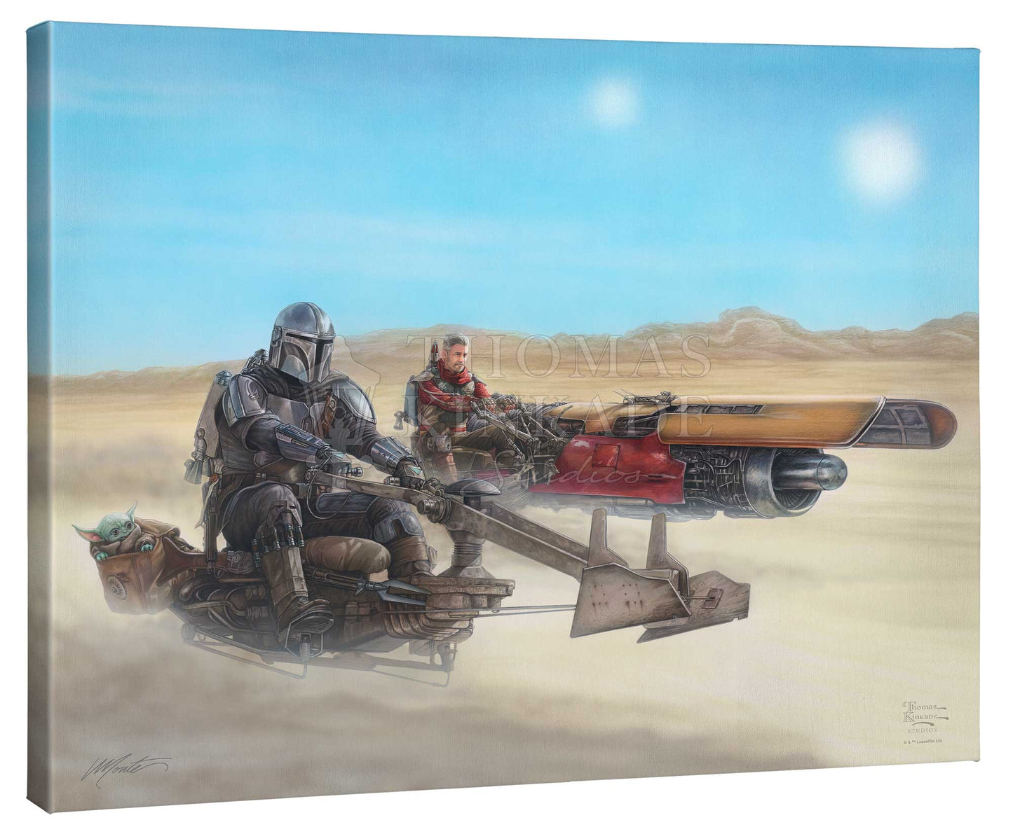 The Mandalorian - The Marshal - 24" x 30" Gallery Wrapped Canvas