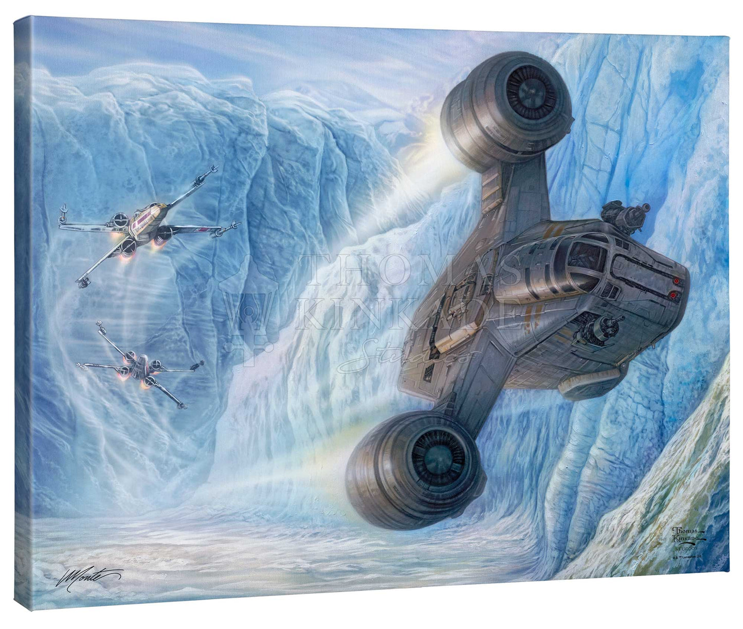 The Mandalorian - Cold Pursuit - 24" x 30" Gallery Wrapped Canvas