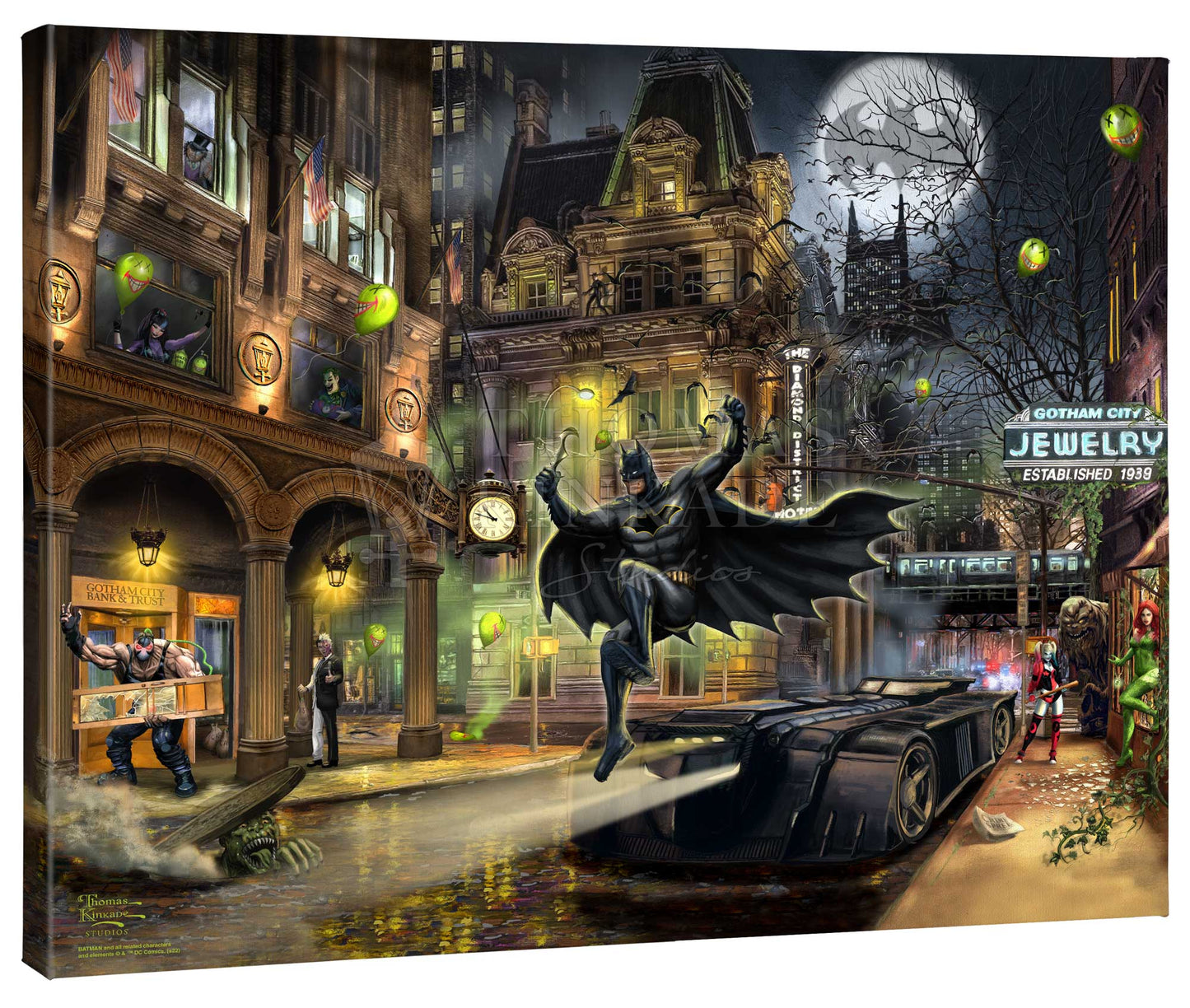 Batman Gotham City - 24" x 30" Gallery Wrapped Canvas