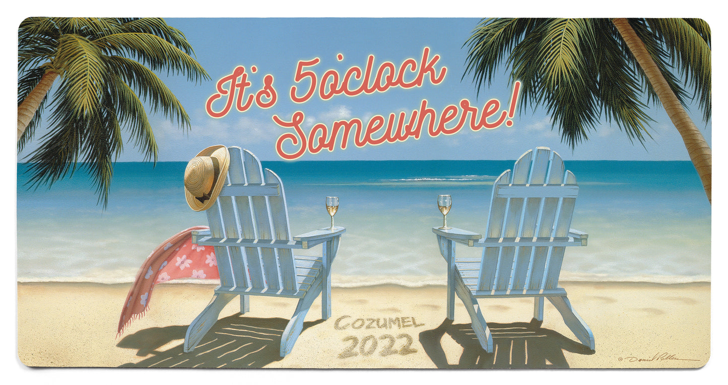 Cocktails for Two - 2' x 4' Personalized Floor Mat