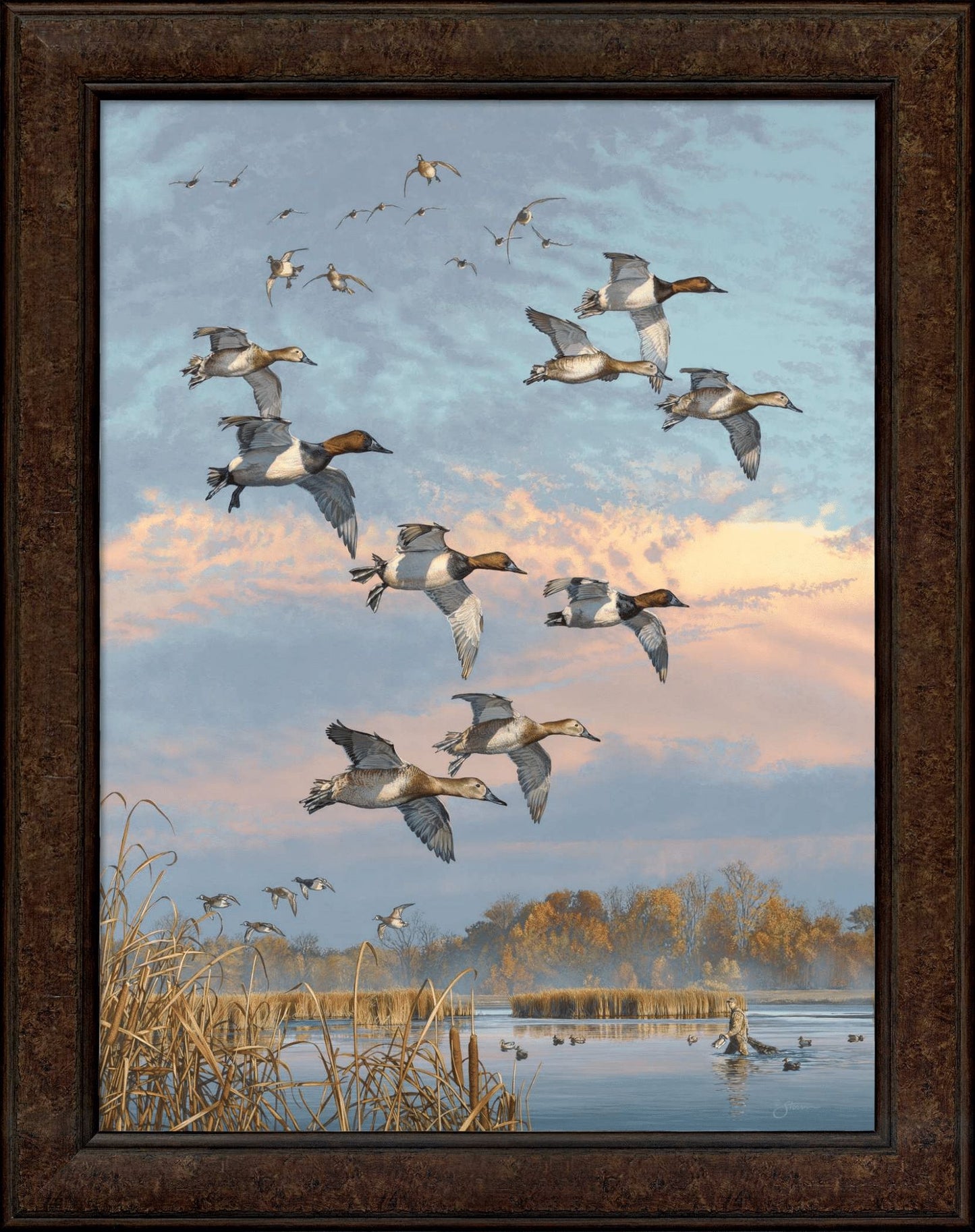 Late to the Game - 25" x 33.5" Framed Canvas