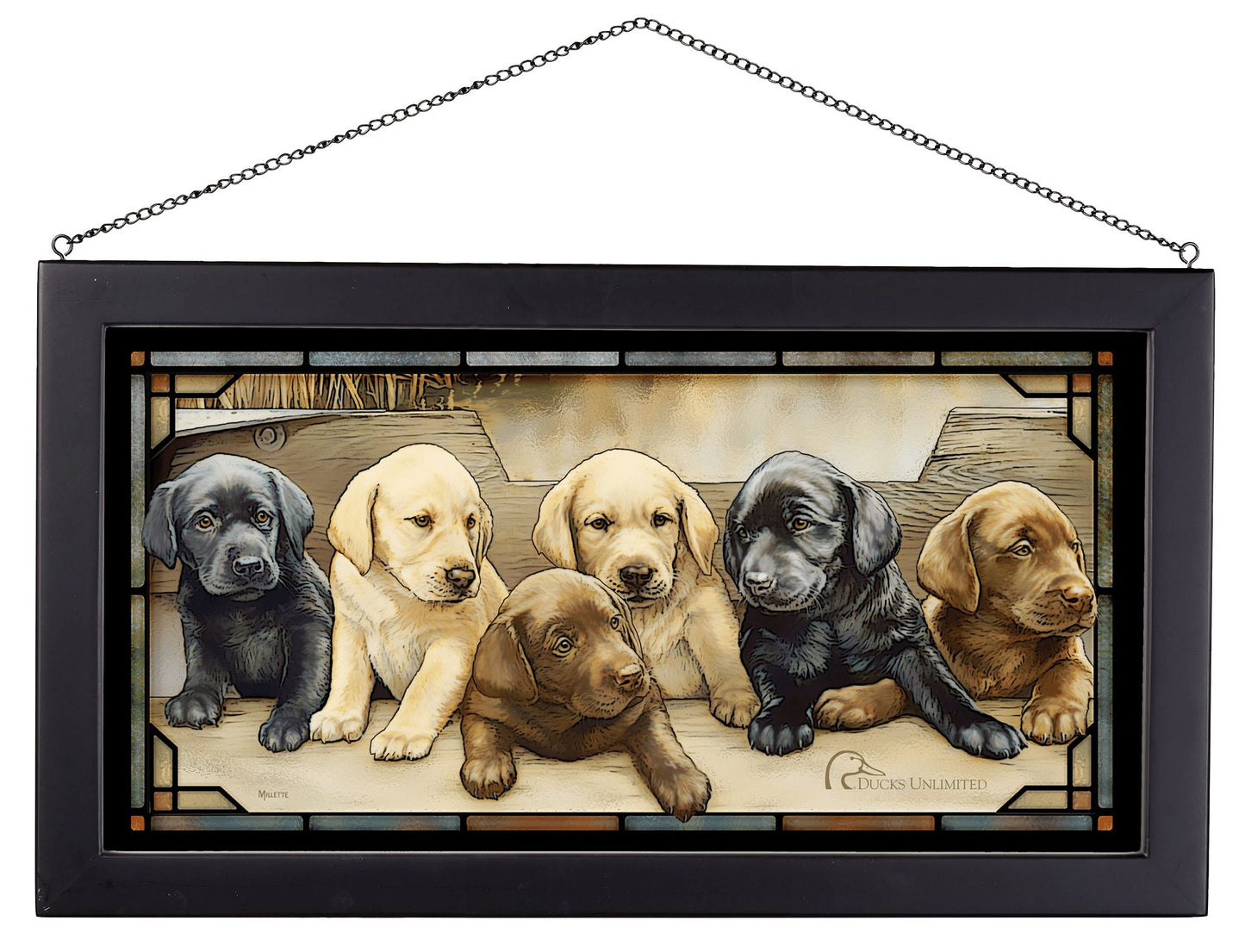 More Hands on Deck - 13" x 23" Stained Glass Art