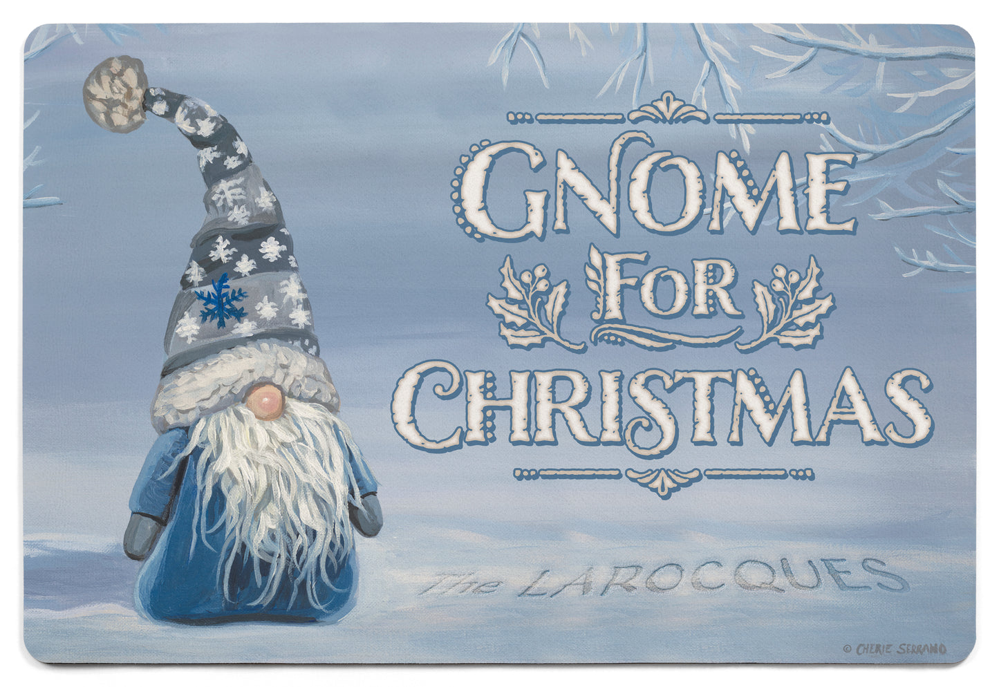 I'll Be Gnome for Christmas - 2' x 3' Personalized Floor Mat