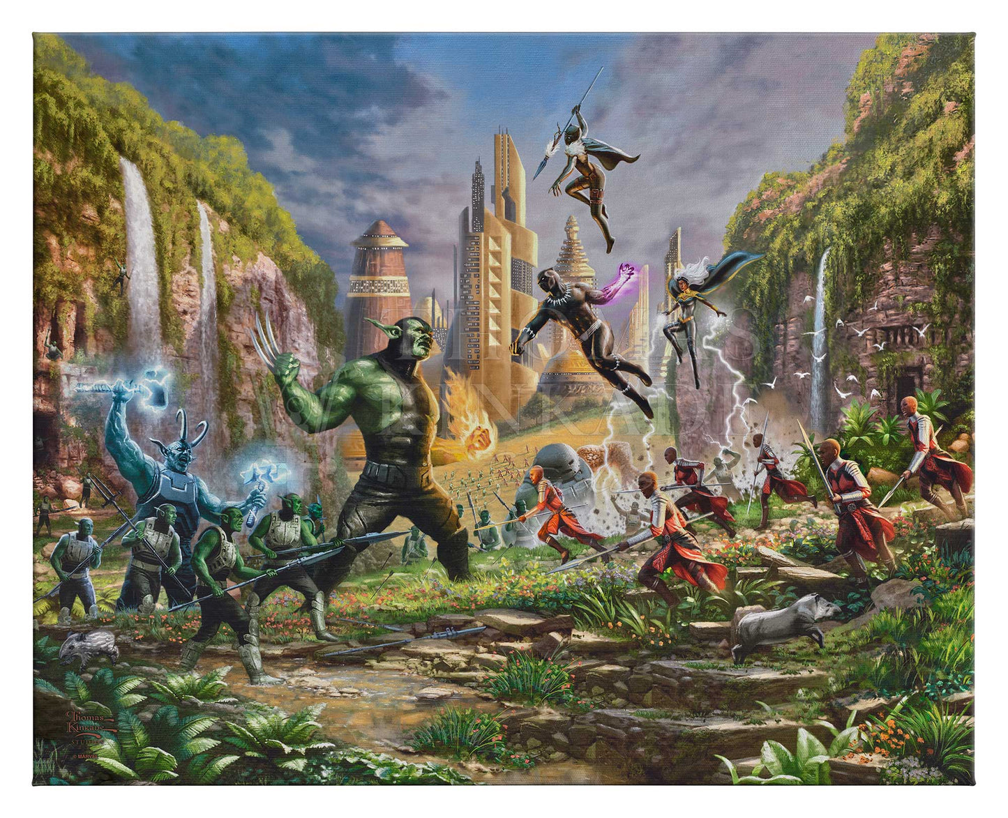 Battle for Wakanda - 24" x 30" Gallery Wrapped Canvas
