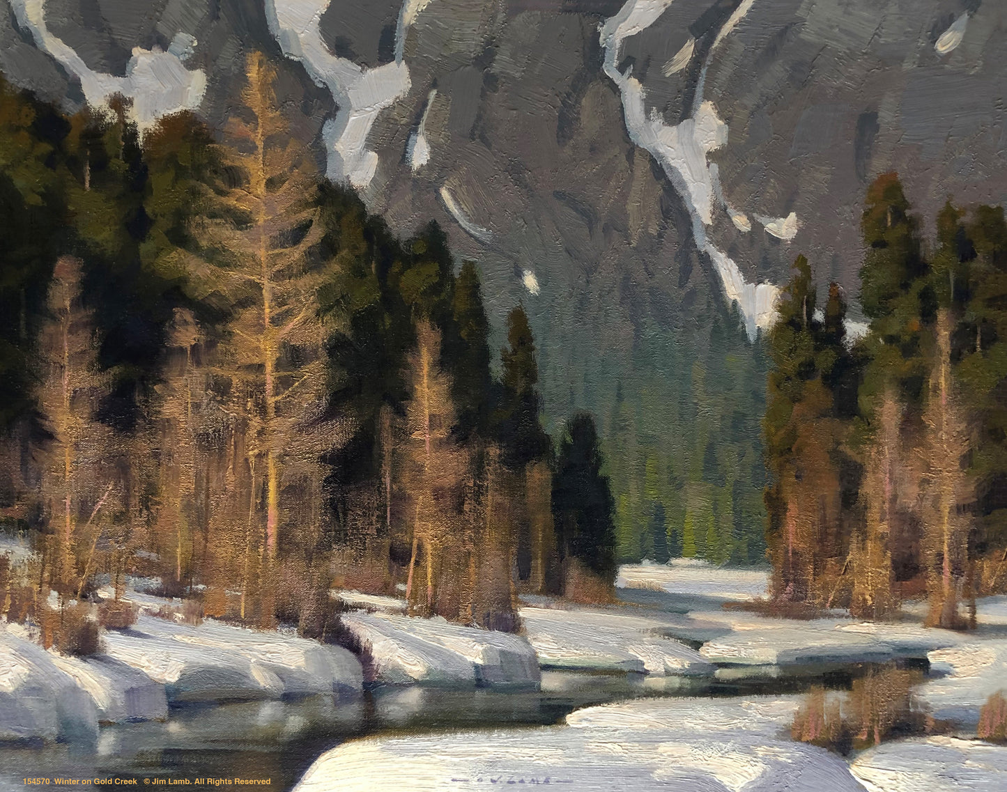 Winter on Gold Creek - Art Prints
