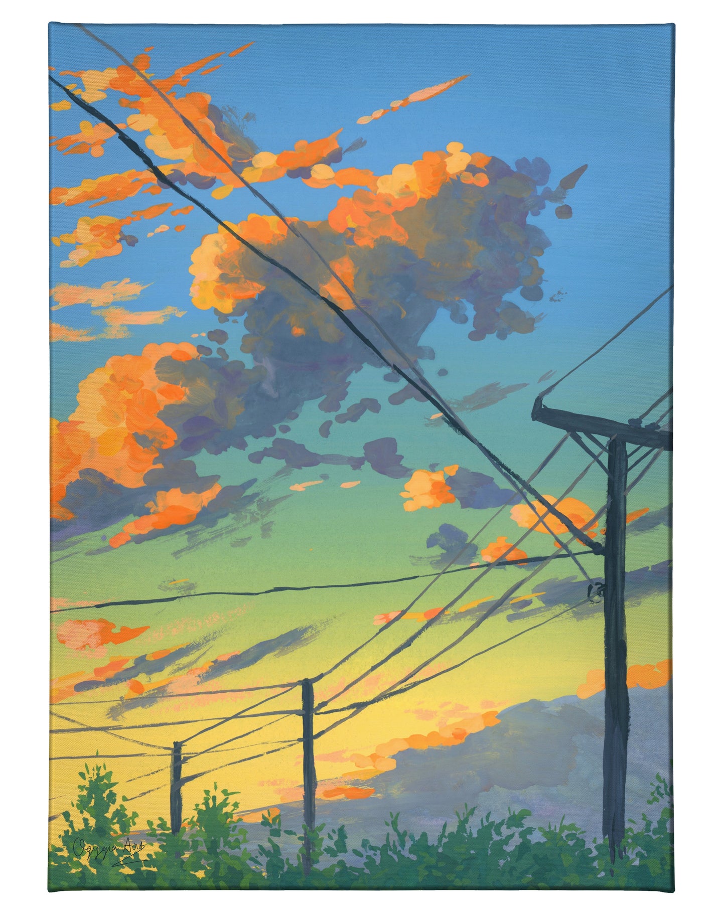 Rural Sunset - 13" x 18" Gallery Wrapped Canvas