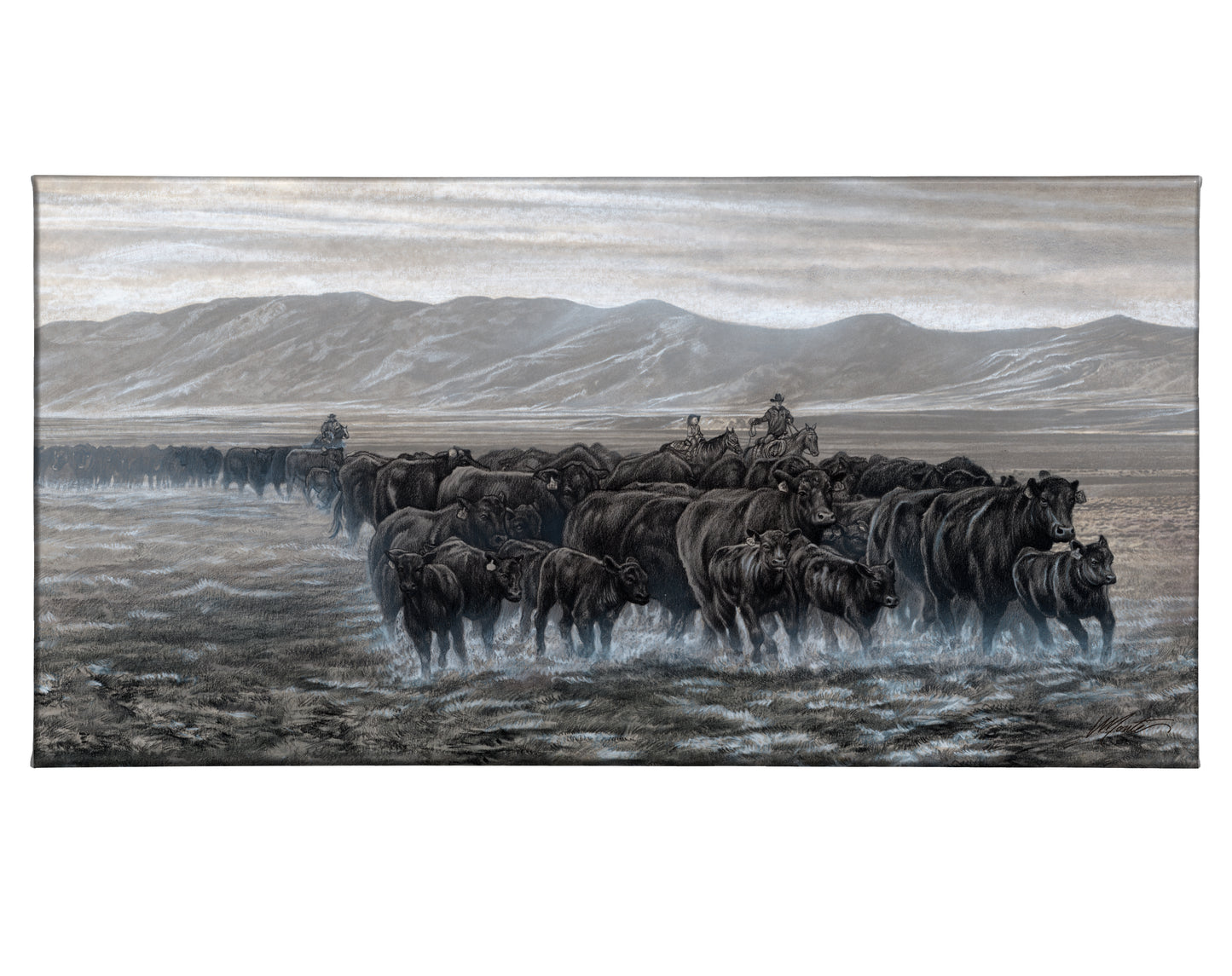 Home on the Range - 18" x 36" Gallery Wrapped Canvas