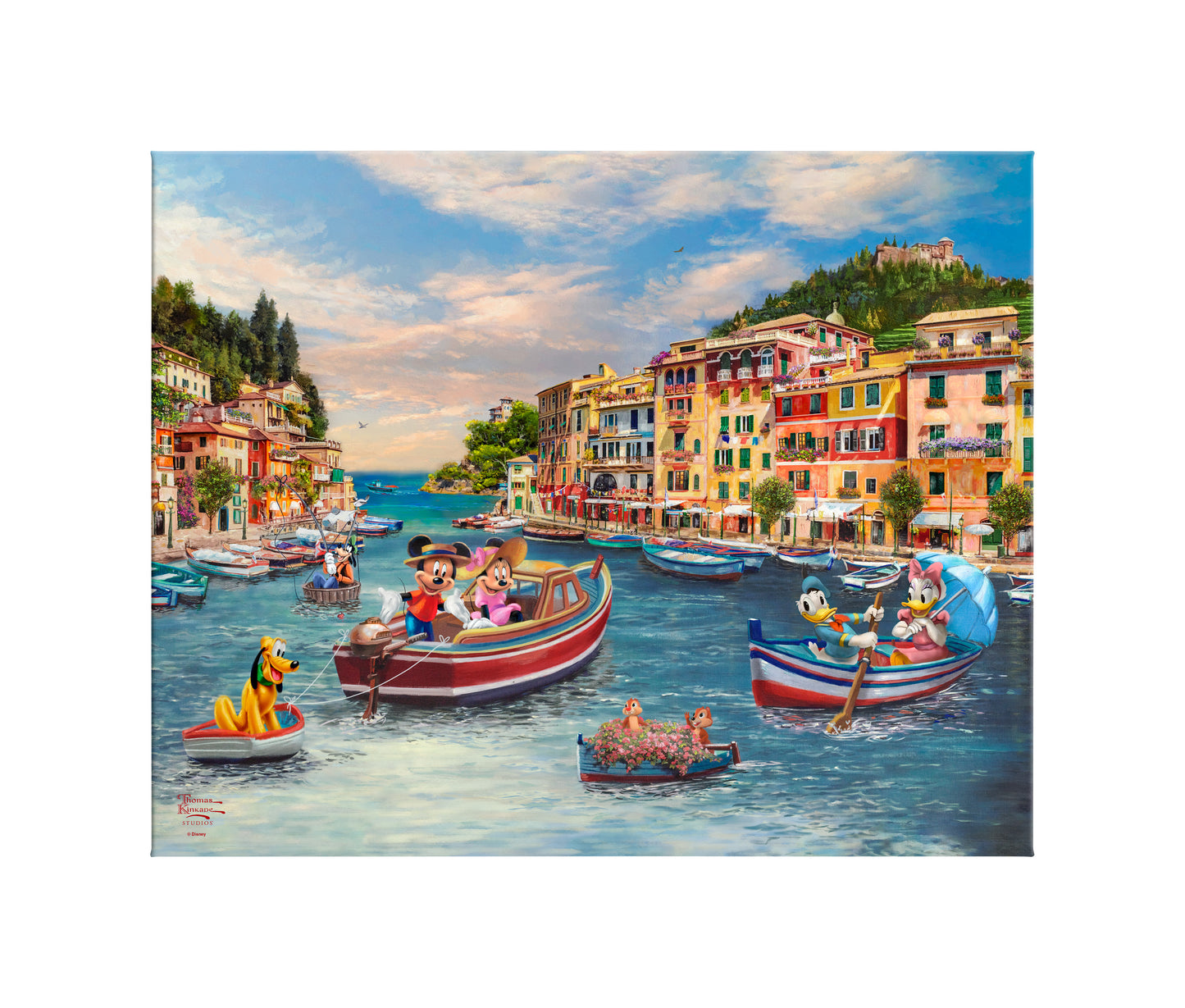 Disney Mickey and Minnie in Italy - 24" x 30" Gallery Wrapped Canvas