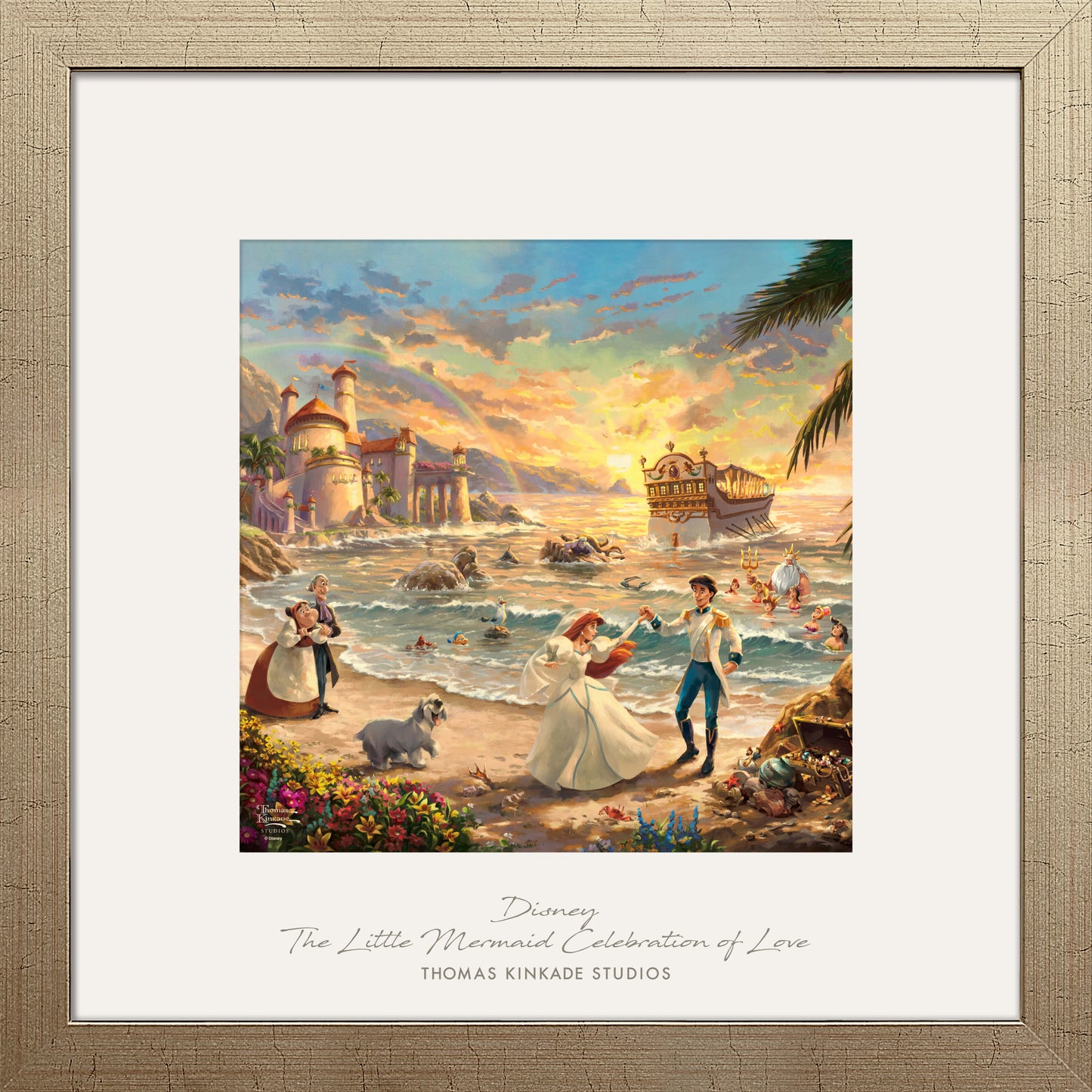 Disney The Little Mermaid Celebration of Love - 32" x 32" Prominence