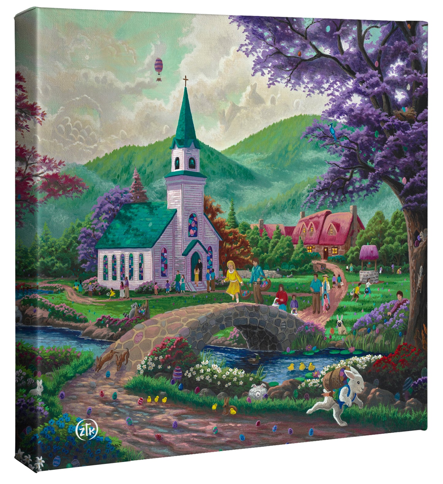 Easter Sunday - 14" x 14" Gallery Wrapped Canvas
