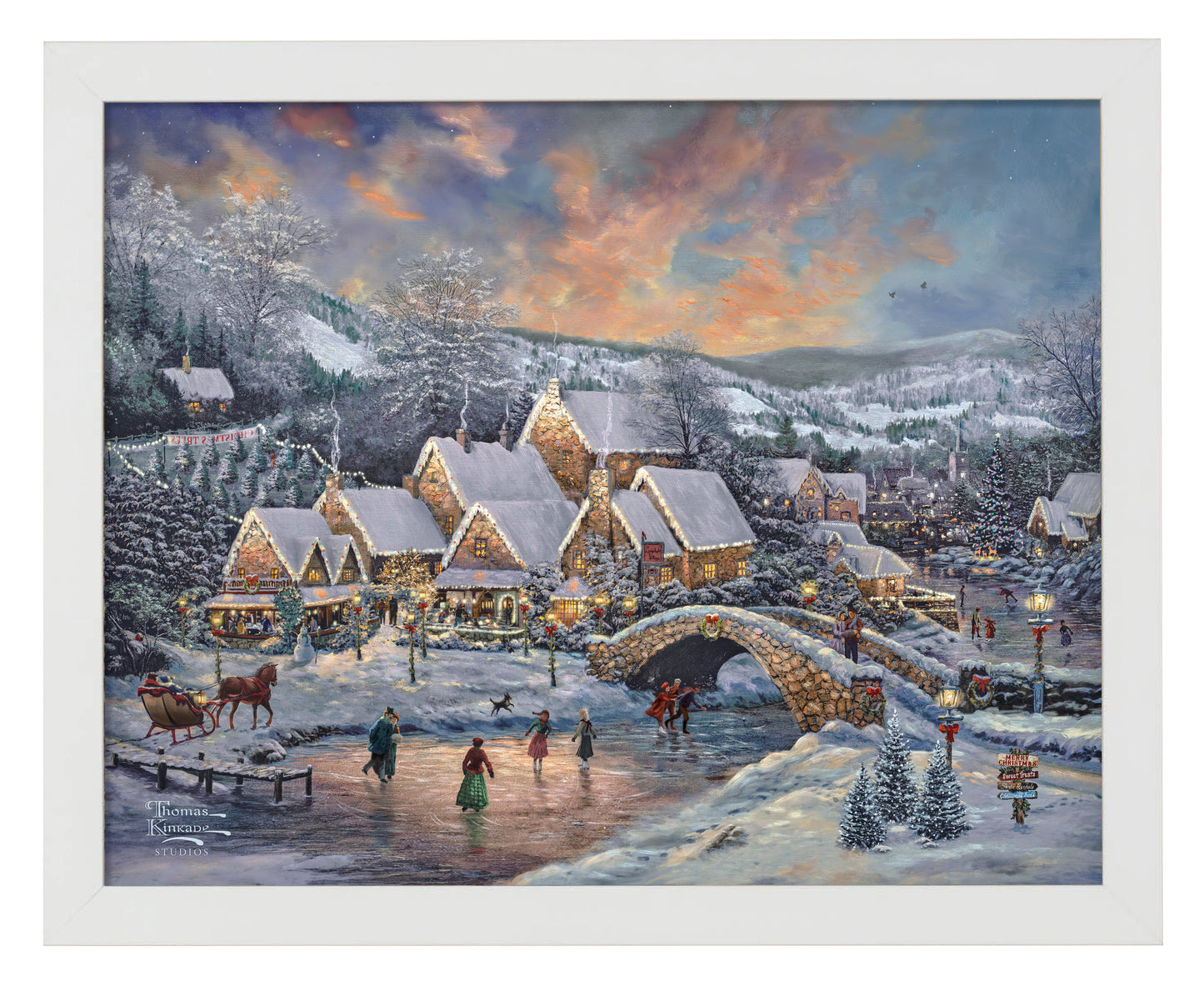 Christmas at Lamplight Village - Art Prints
