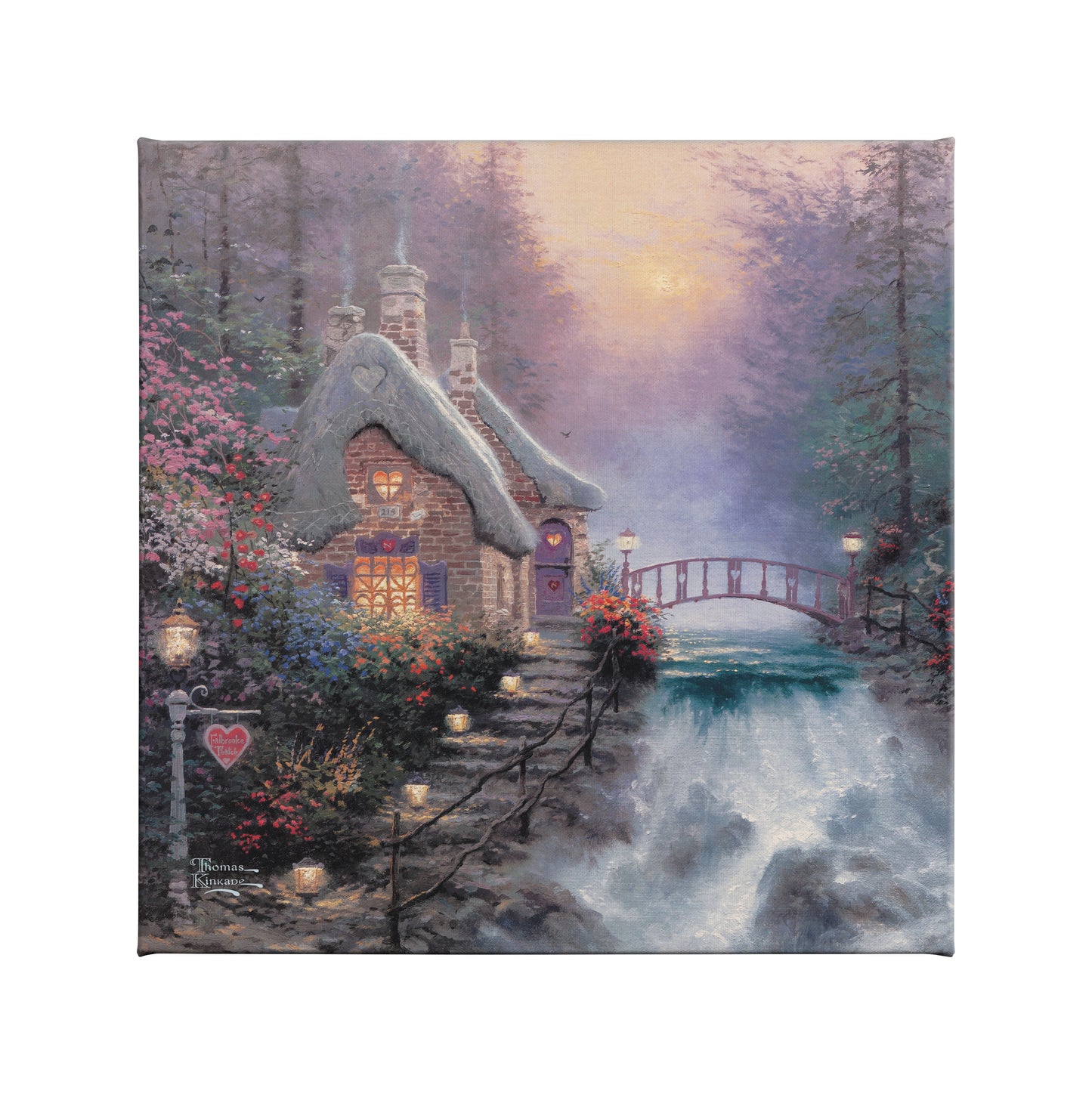 Sweetheart Cottage II - 14" x 14" Gallery Wrapped Canvas