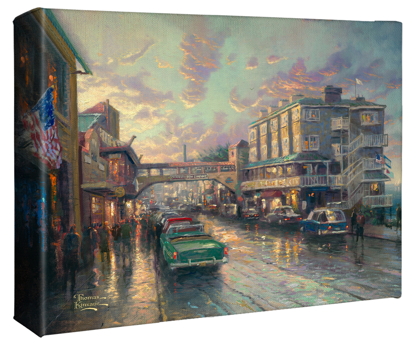 Cannery Row Sunset - 8" x 10" Gallery Wrapped Canvas