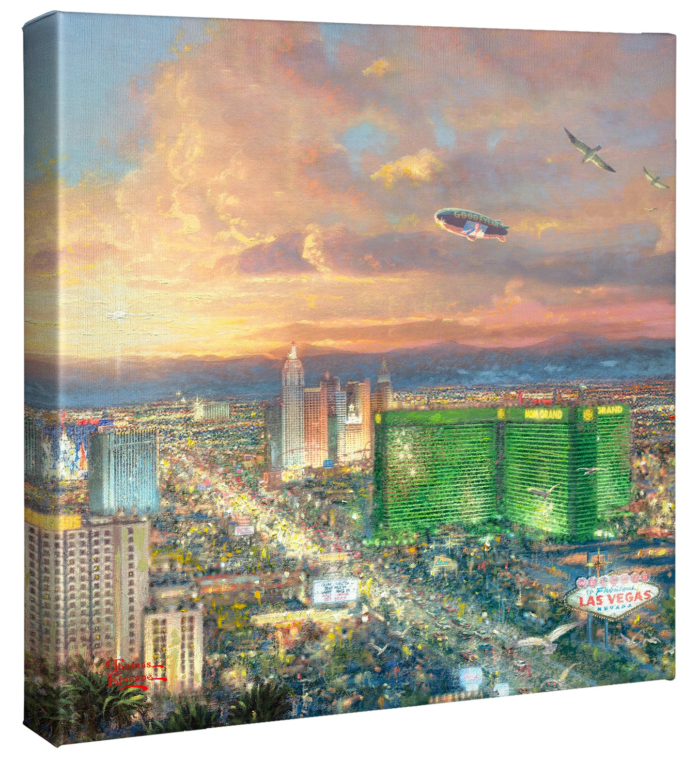 Viva Las Vegas - 14" x 14" Gallery Wrapped Canvas