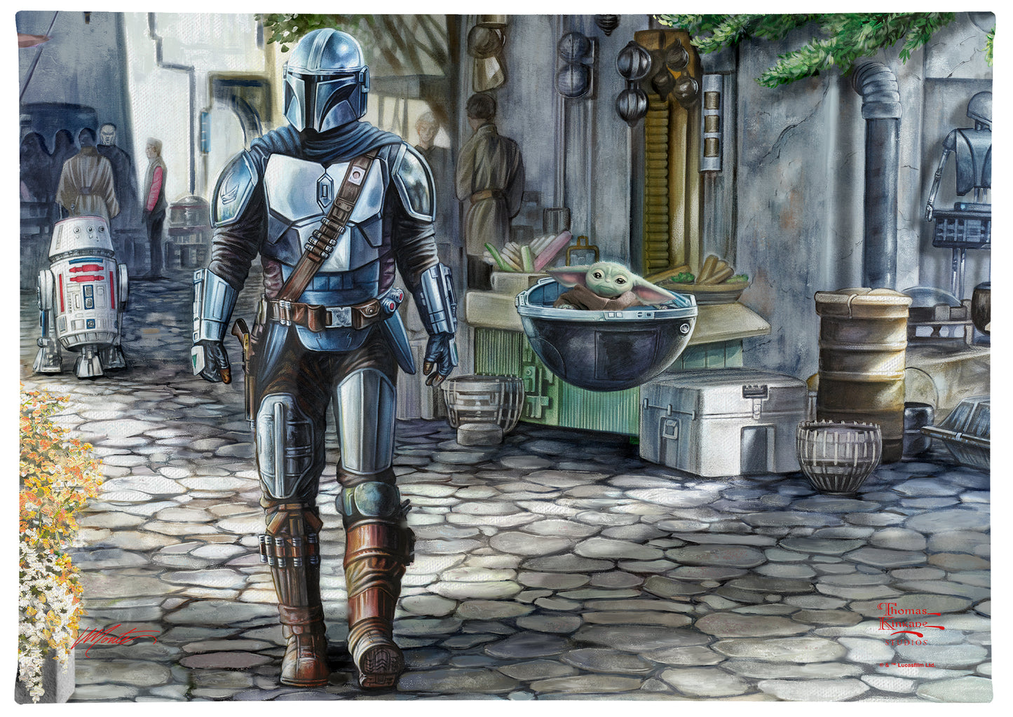 The Mandalorian™ - A Welcome Sight - 10" x 14" Gallery Wrapped Canvas