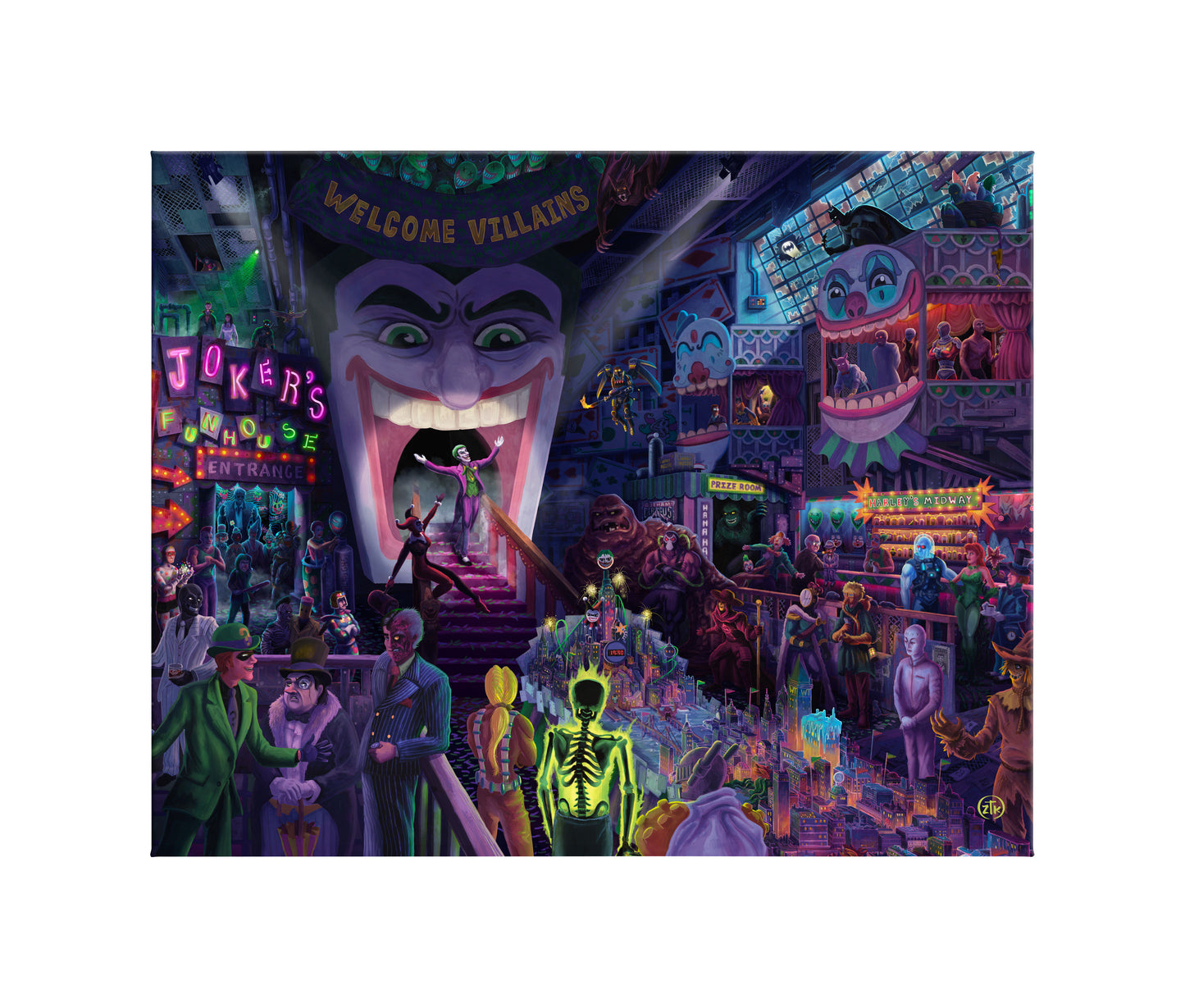 The Joker's™ Ball - 24" x 30" Gallery Wrapped Canvas
