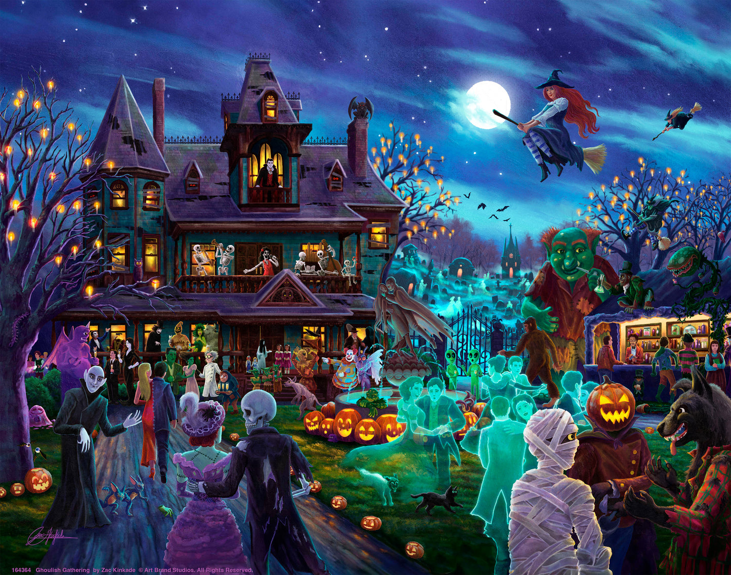 A Ghoulish Gathering - Art Prints