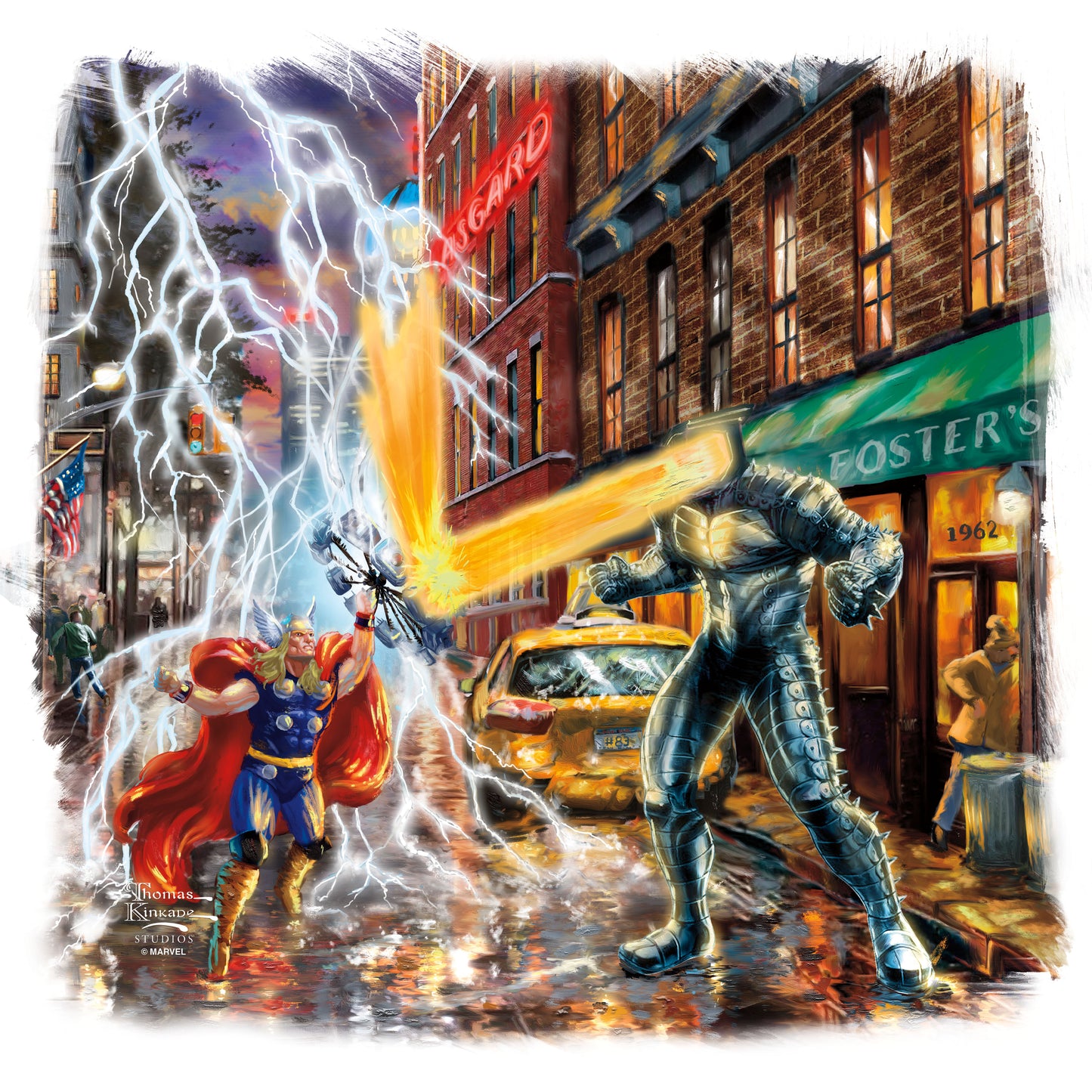 Thor - 14" x 14" Metal Box Art