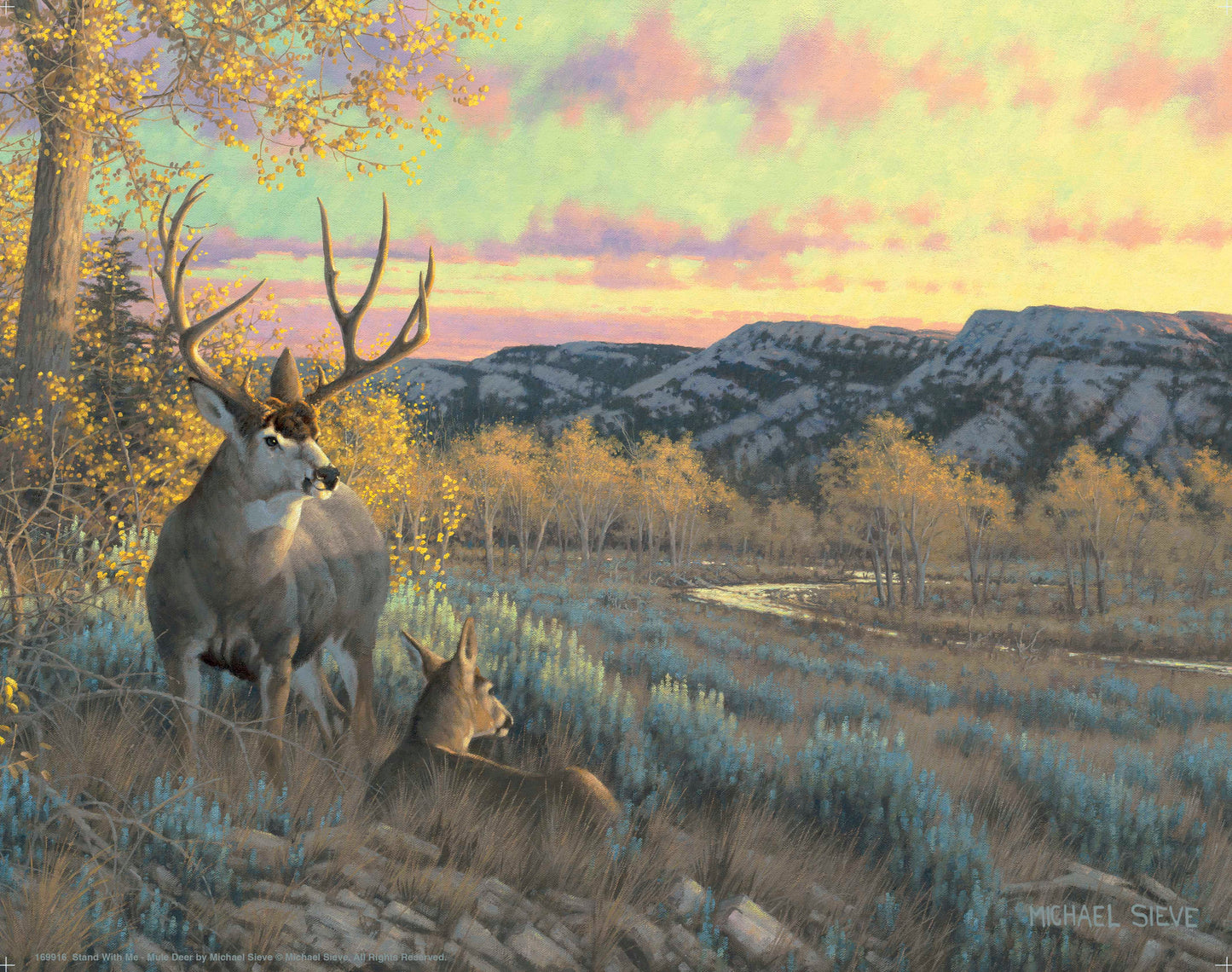 Stand With Me - Mule Deer - Art Prints
