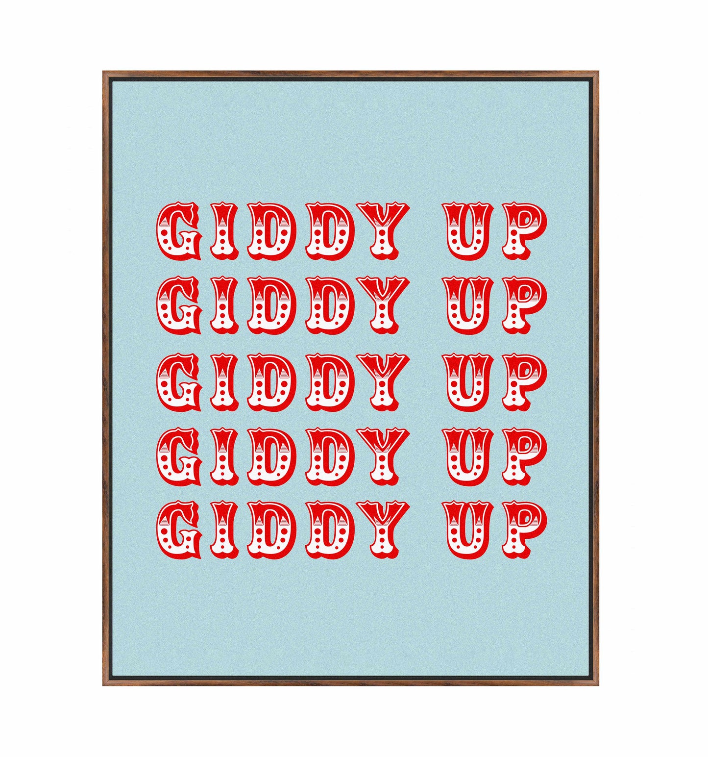 Giddy Up - Gallery Wrapped Canvas