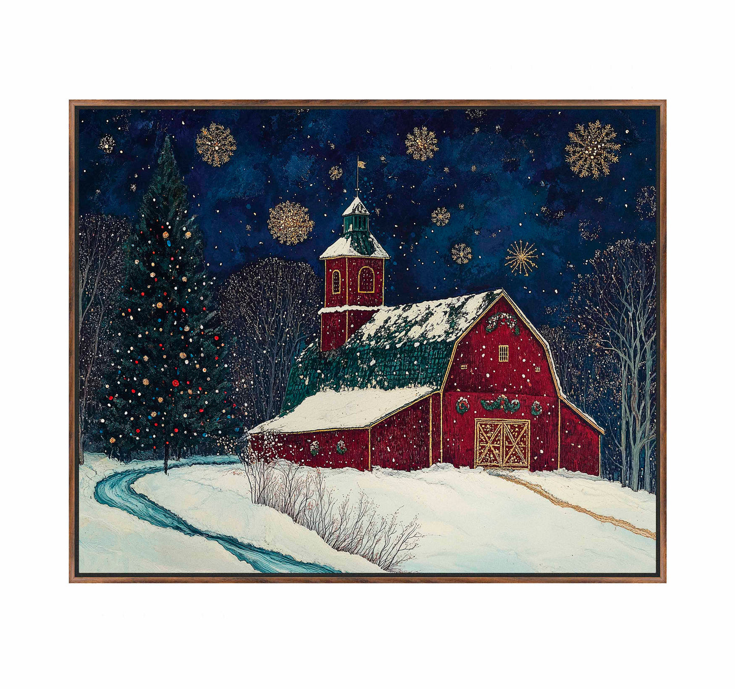 Santa's Western Workshop - Gallery Wrapped Canvas