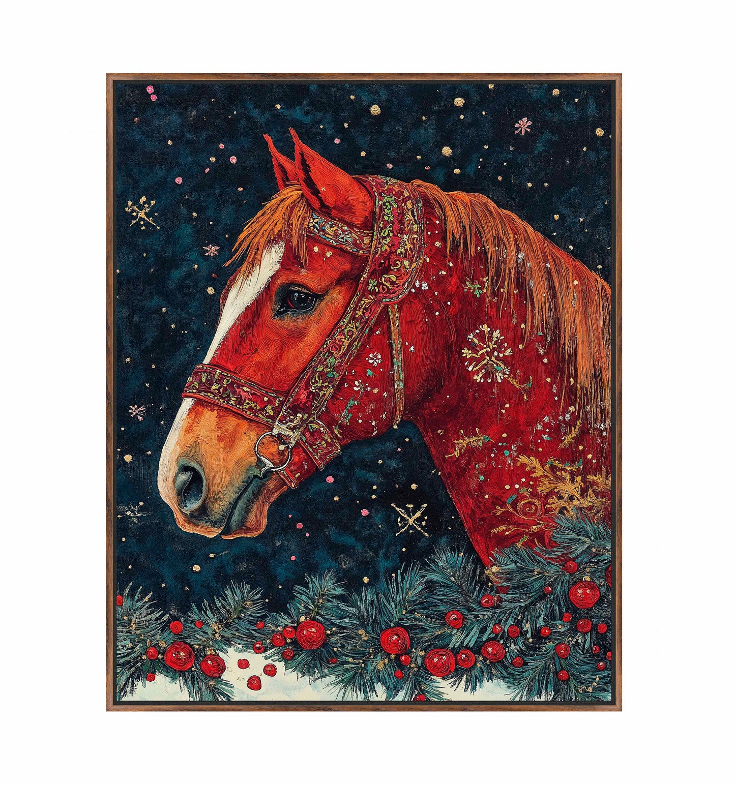 Candycane Canter - Gallery Wrapped Canvas