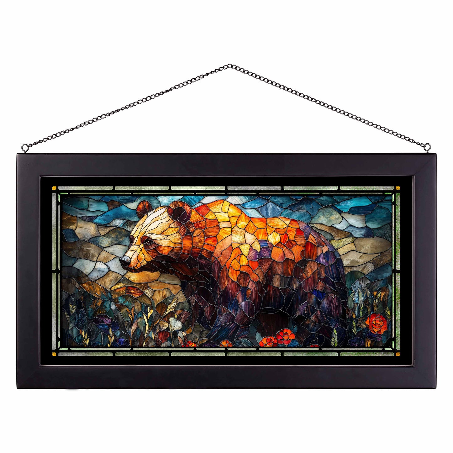 Apex Wilderness - 13" x 23" Stained Glass Art