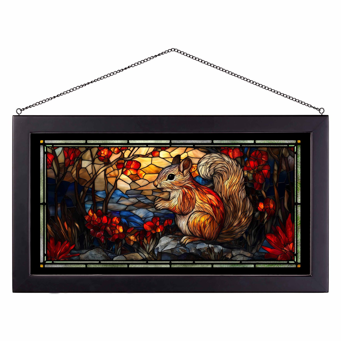 Dusk's Acrobat - 13" x 23" Stained Glass Art