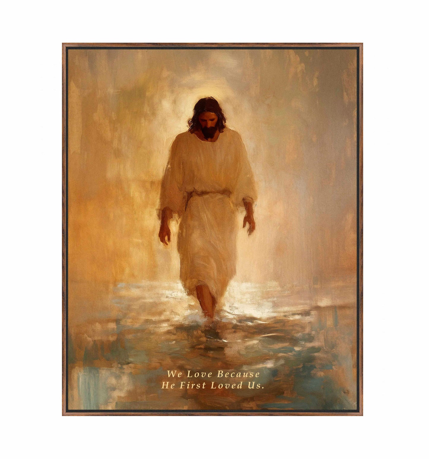 He First Loved US. - Gallery Wrapped Canvas
