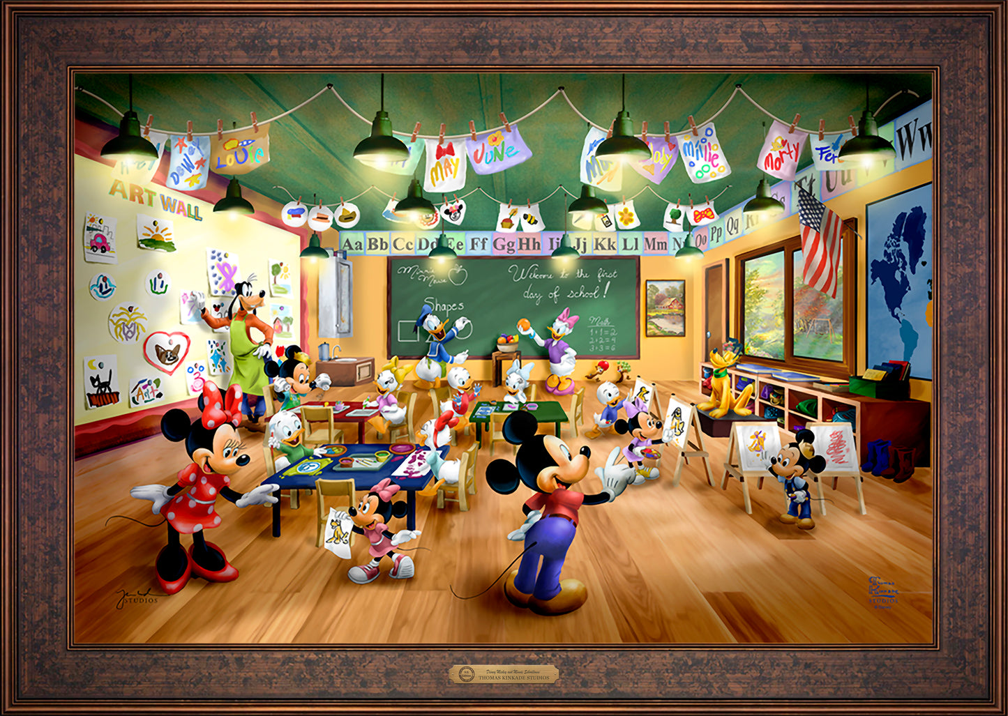 Disney Mickey and Minnie Schoolhouse - Limited Edition Canvas