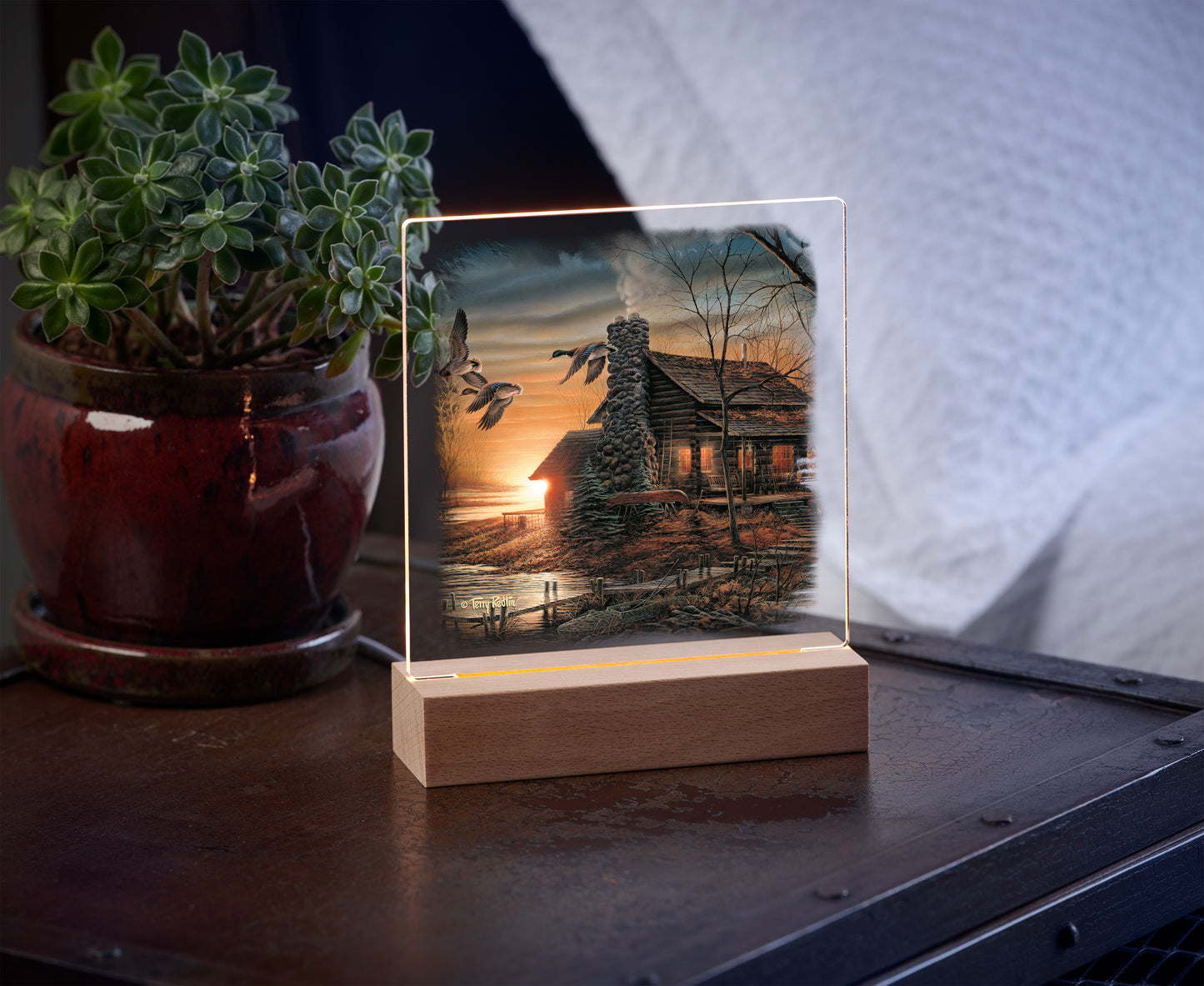 Golden Retreat - Acrylic Night Light