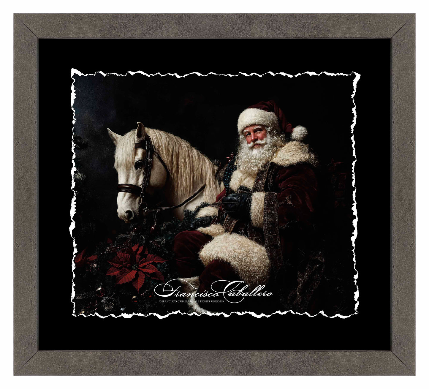 Christmas Eve Preparations - Deckled Edge Paper Print