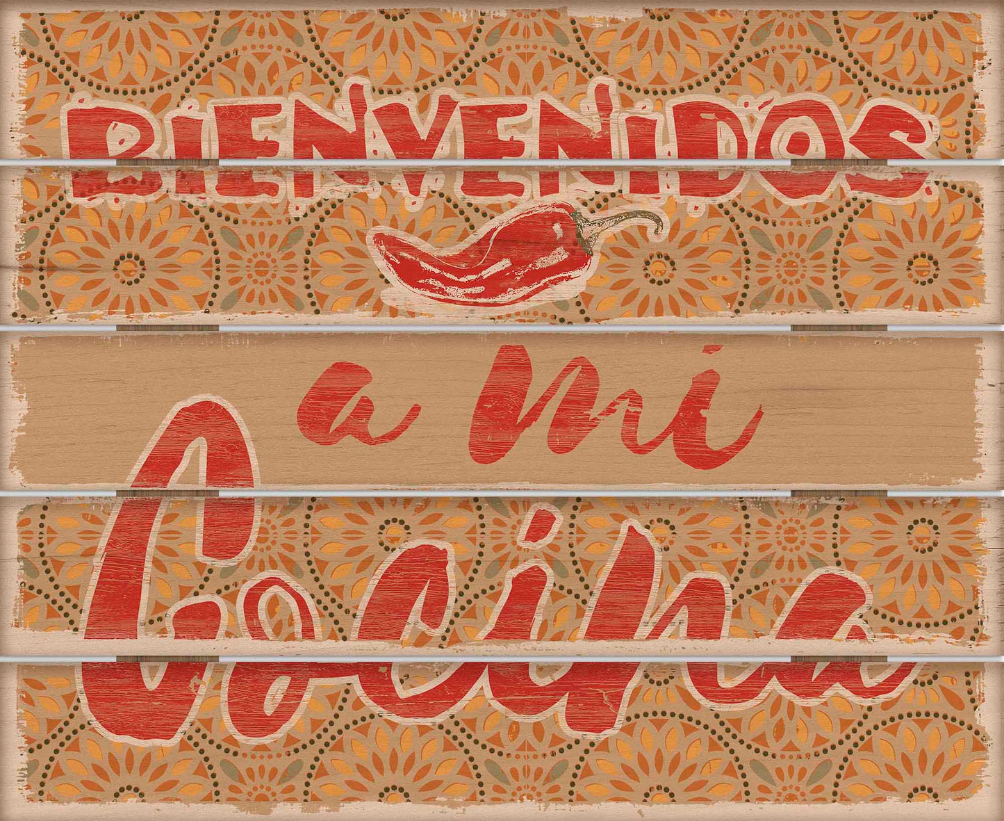 Bienvenidos Spanish - 18" x 22" Pallet Wall Art