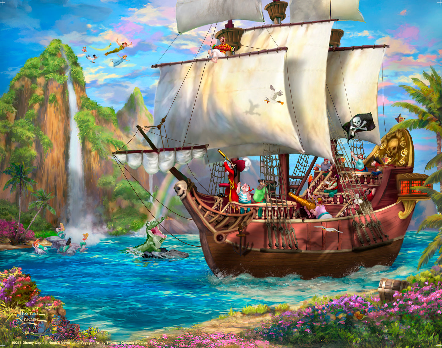 Disney Captain Hook's Never Land Voyage - Art Prints