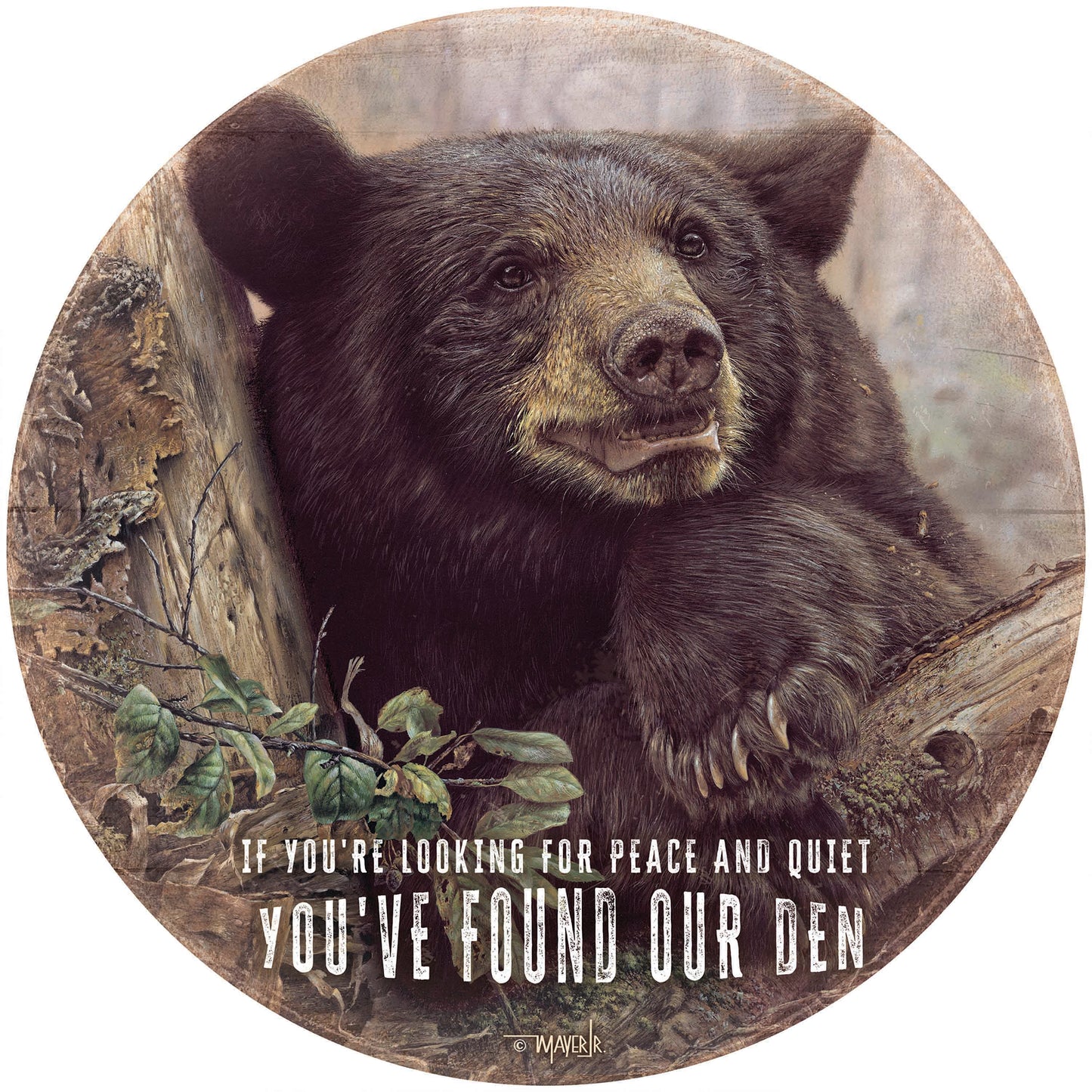 Home Sweet Home - 21" Round Wood Sign