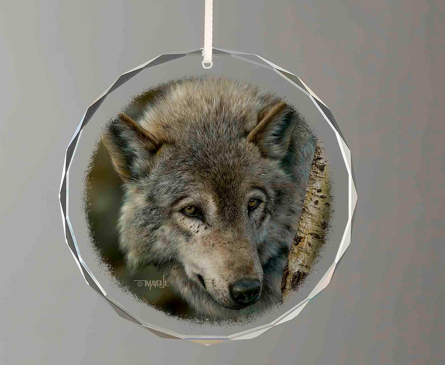 Silver and Gold - Round Glass Ornament