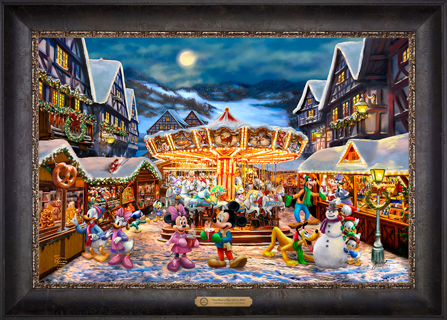Disney Mickey and Minnie Christmas Market - Limited Edition Canvas