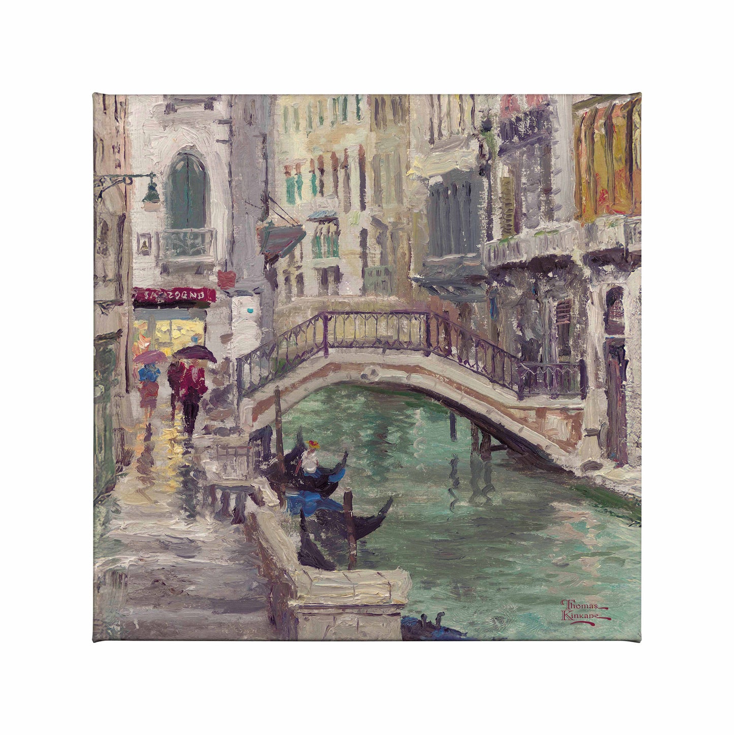 Painting of a bridge by the Venice Canal