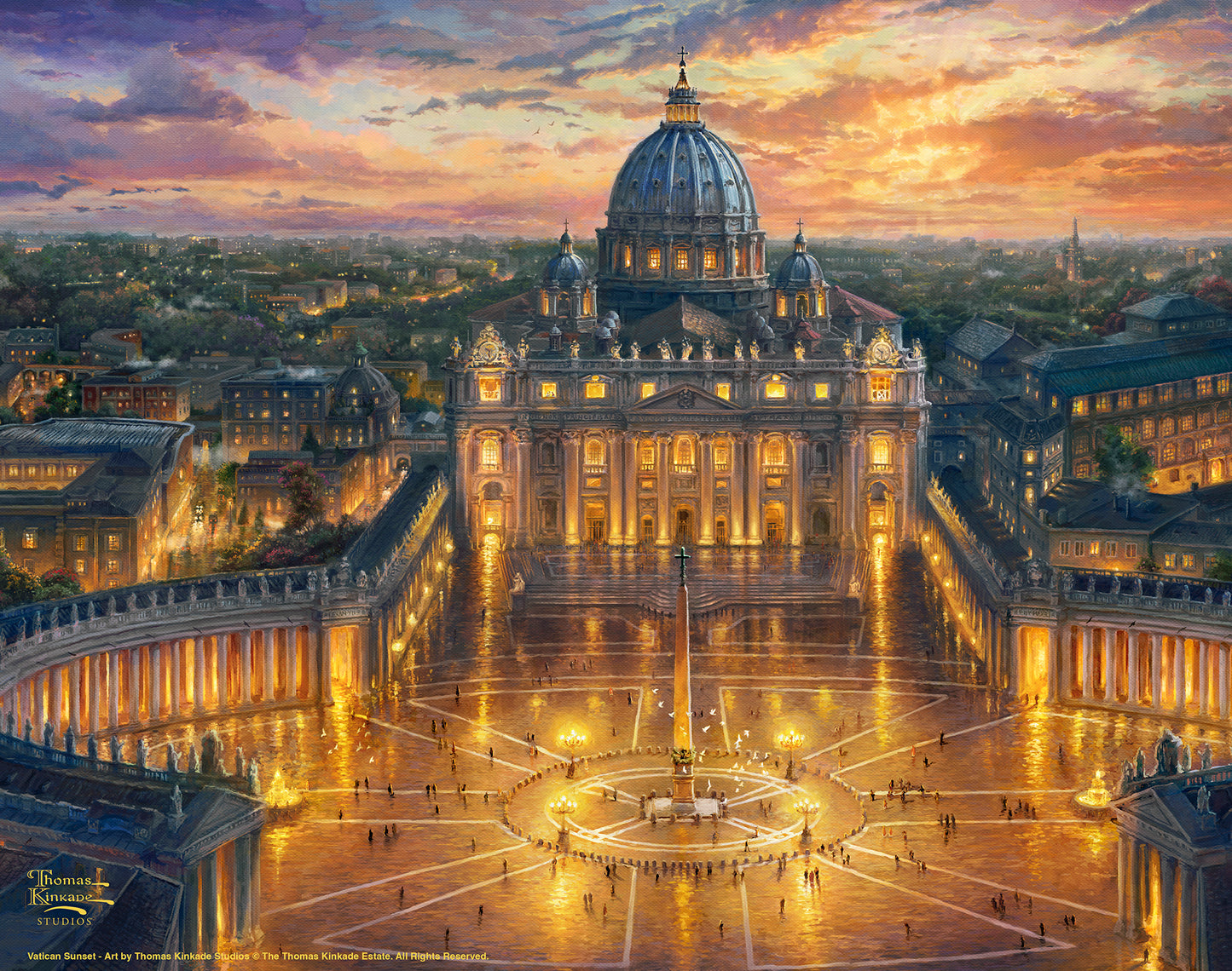 Vatican Sunset - Art Prints