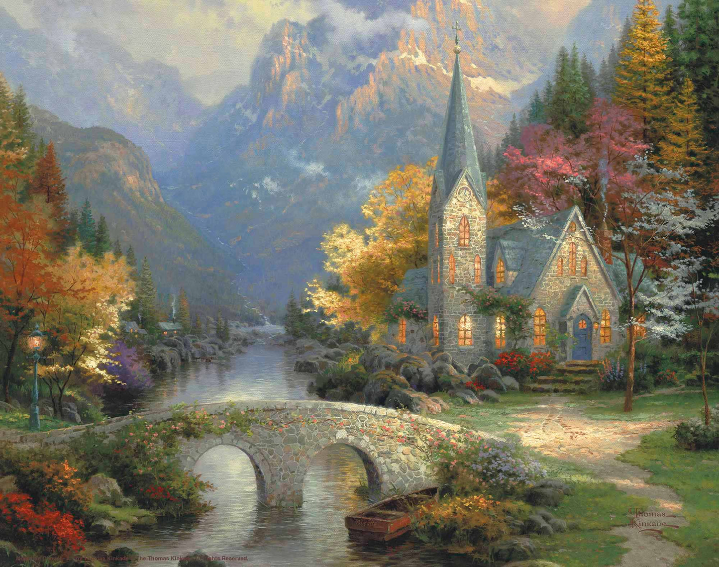 The Mountain Chapel - Art Prints
