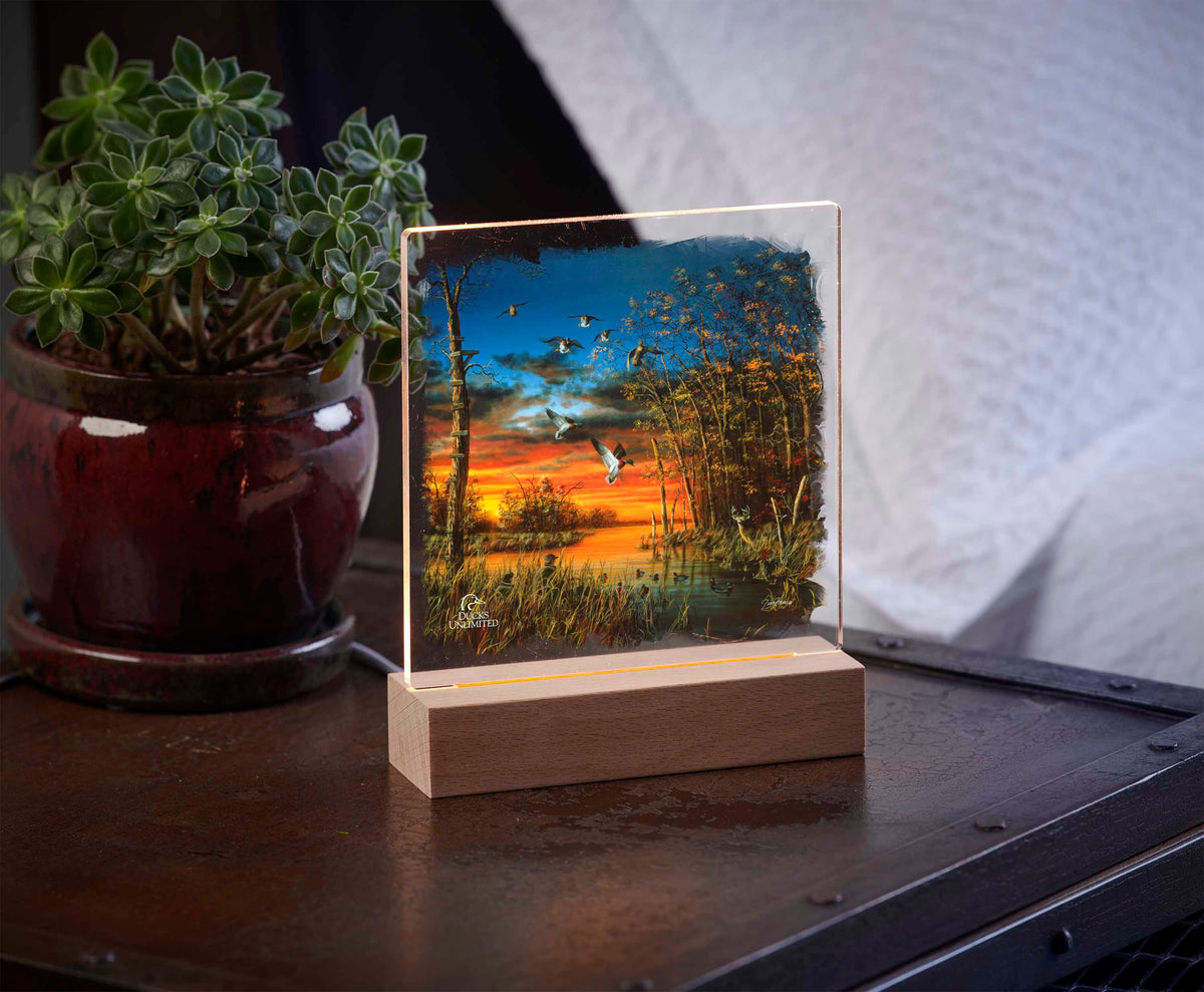 Day to Remember 6.37" x 6" Acrylic Night Light - Official Ducks Unlimited Art