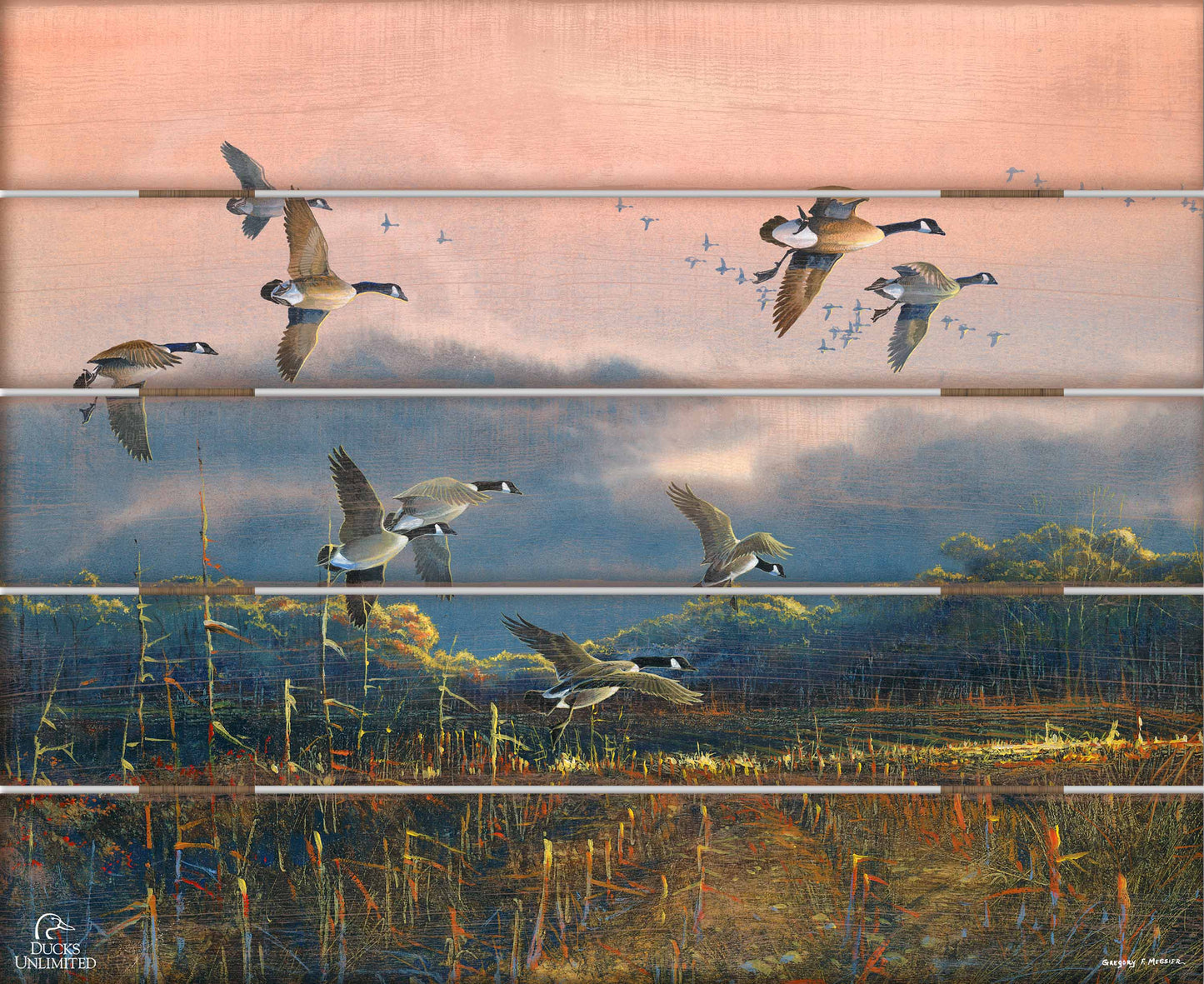 Days End 18" x 22" Pallet Wall Art - Official Ducks Unlimited Art