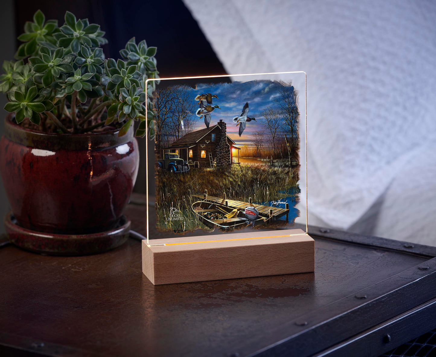 My Favorite Place 6.37" x 6" Acrylic Nightlight - Official Ducks Unlimited Art
