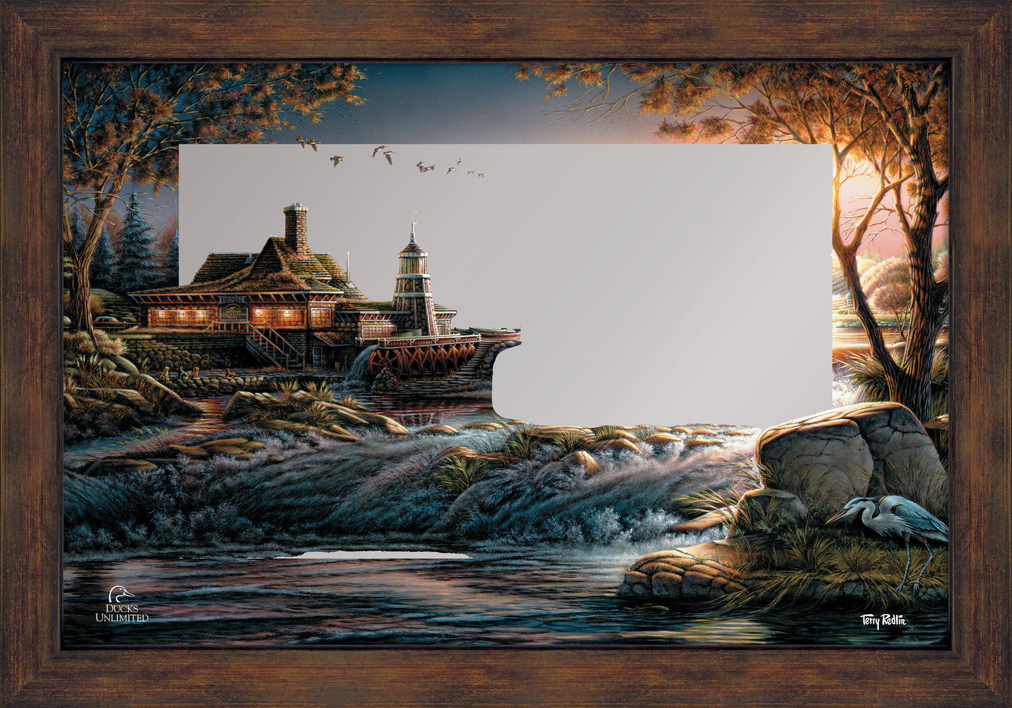 Guardian of Conservation 16" x 24" Mirror Framed Barnwood - Official Ducks Unlimited Art