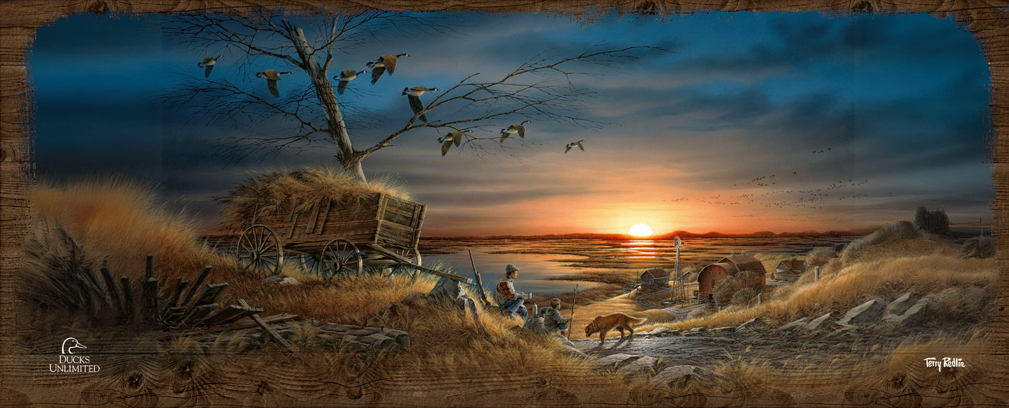 Lifetime Companions 12" x 30" Wood Sign - Official Ducks Unlimited Art