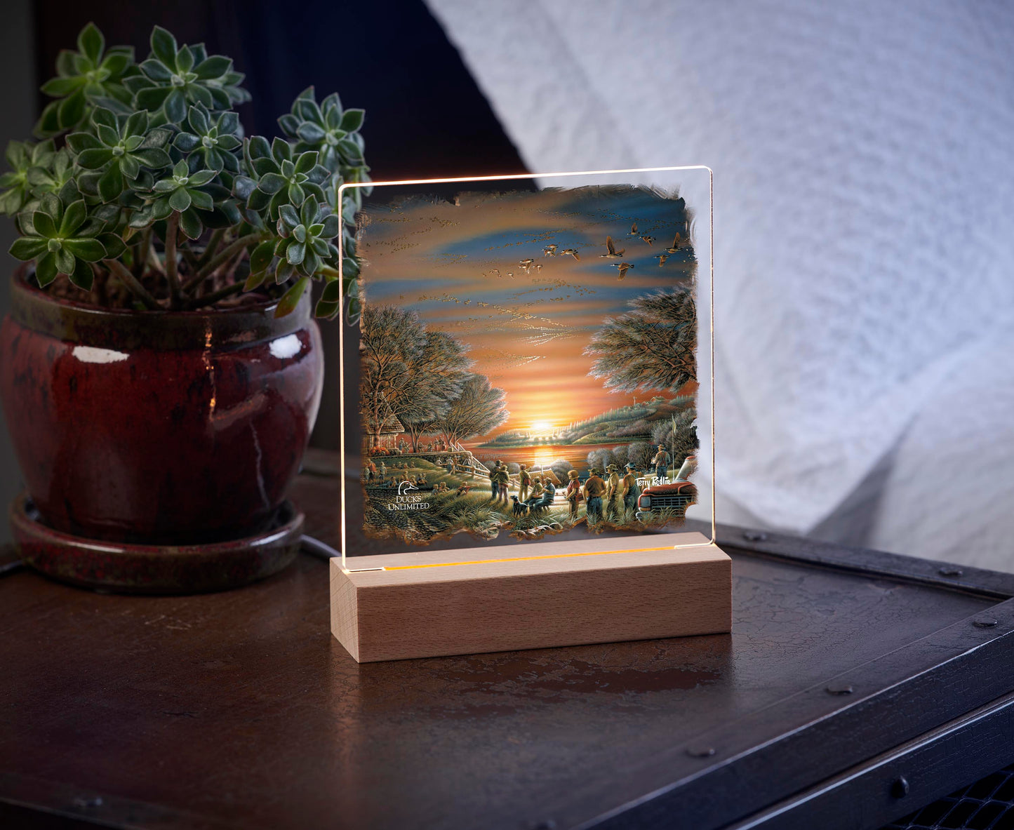 Migration Days Acrylic Night Light - Official Ducks Unlimited Art