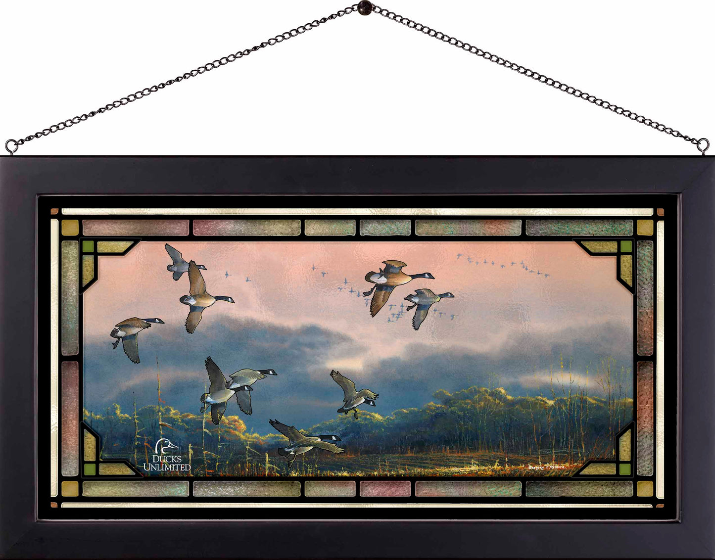 Days End Stained Glass Art - Official Ducks Unlimited Art