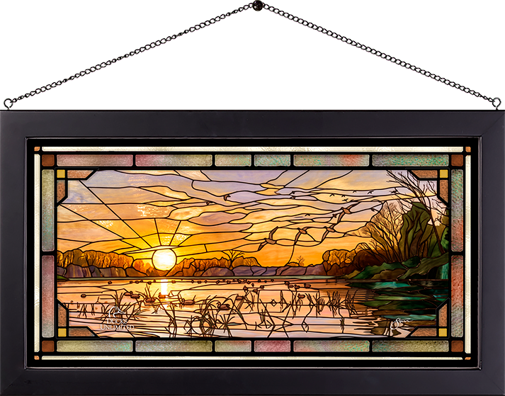End of a Great Day Stained Glass Art - Official Ducks Unlimited Art